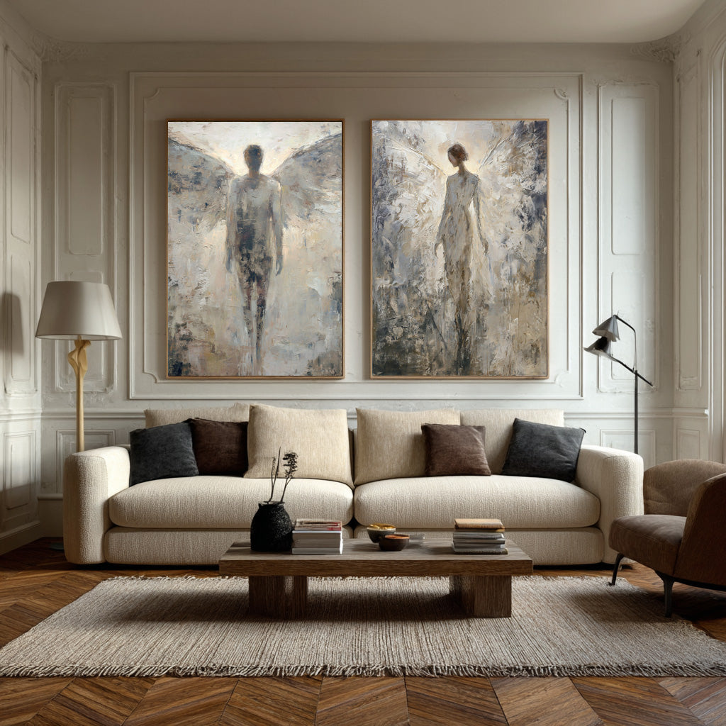Contemporary Angelic Abstract Wall Decor Set Of 2 #AG 024