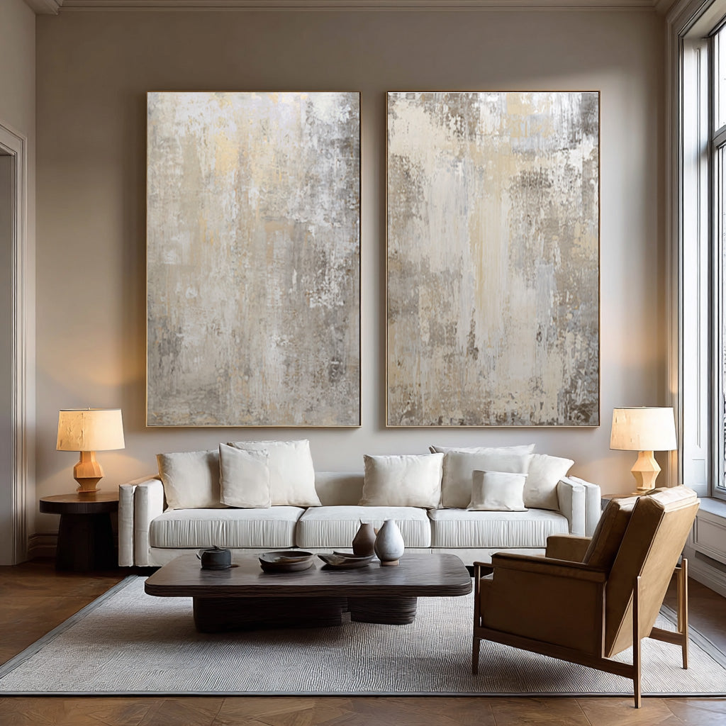 Abstract Wall Art for Modern Home Decor Set of 2 #AG 001