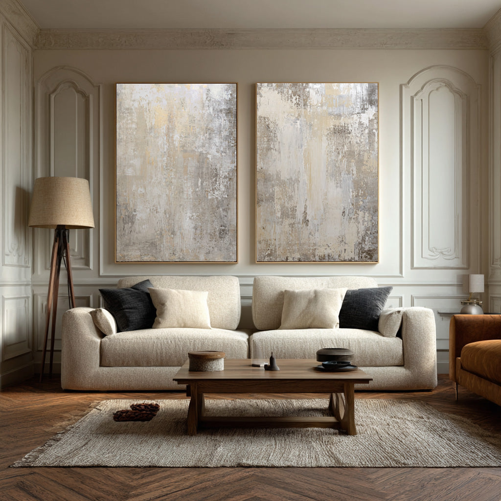 Abstract Wall Art for Modern Home Decor Set of 2 #AG 001