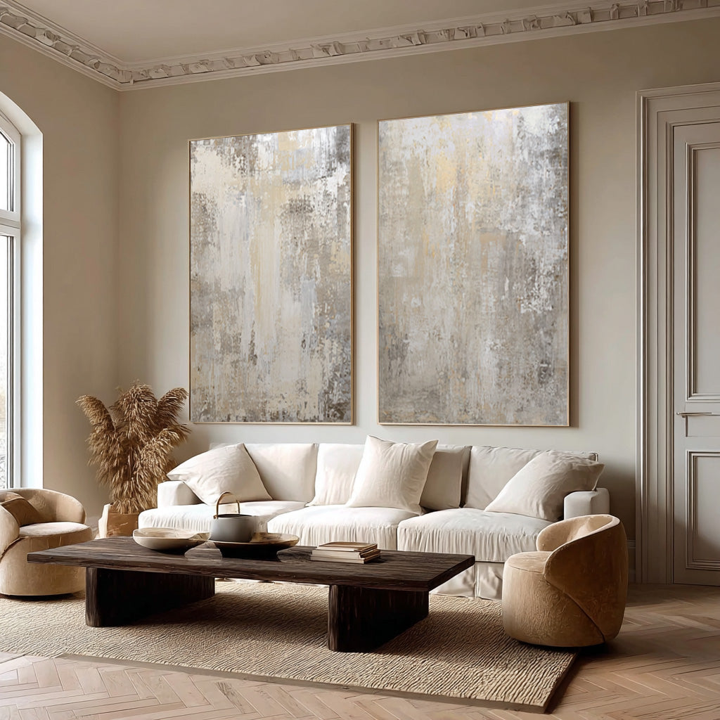 Abstract Wall Art for Modern Home Decor Set of 2 #AG 001