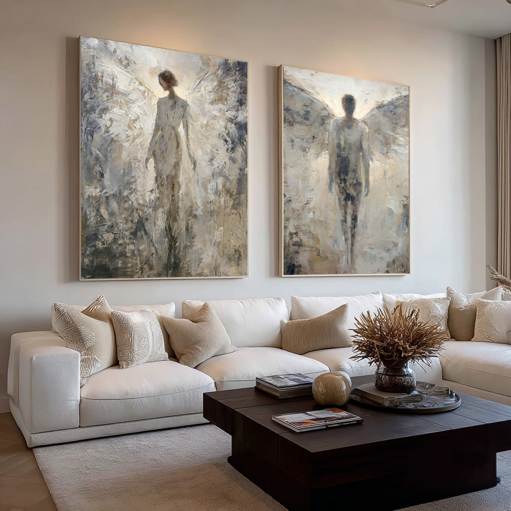 Contemporary Angelic Abstract Wall Decor Set Of 2 #AG 024