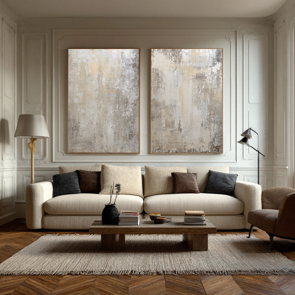 Abstract Wall Art for Modern Home Decor Set of 2 #AG 001