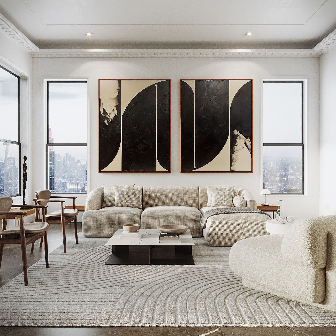 Modern Minimalist Art Set Of 2 #MMAS 013