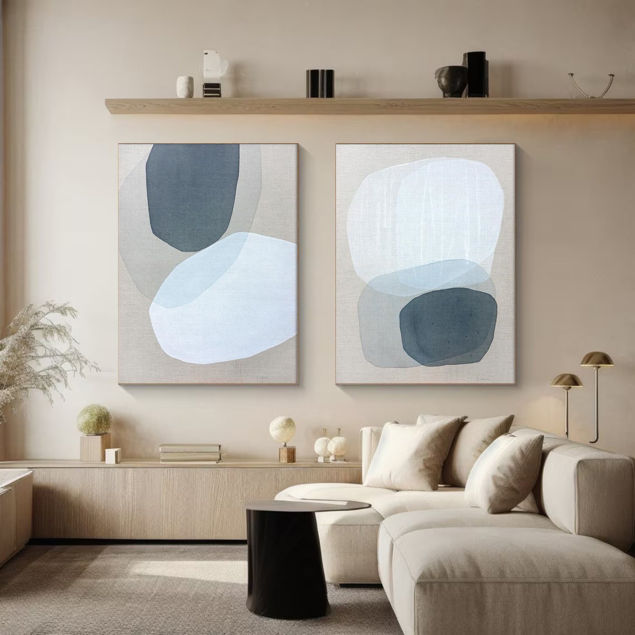 Modern Minimalist Art Set Of 2 #MMAS 038