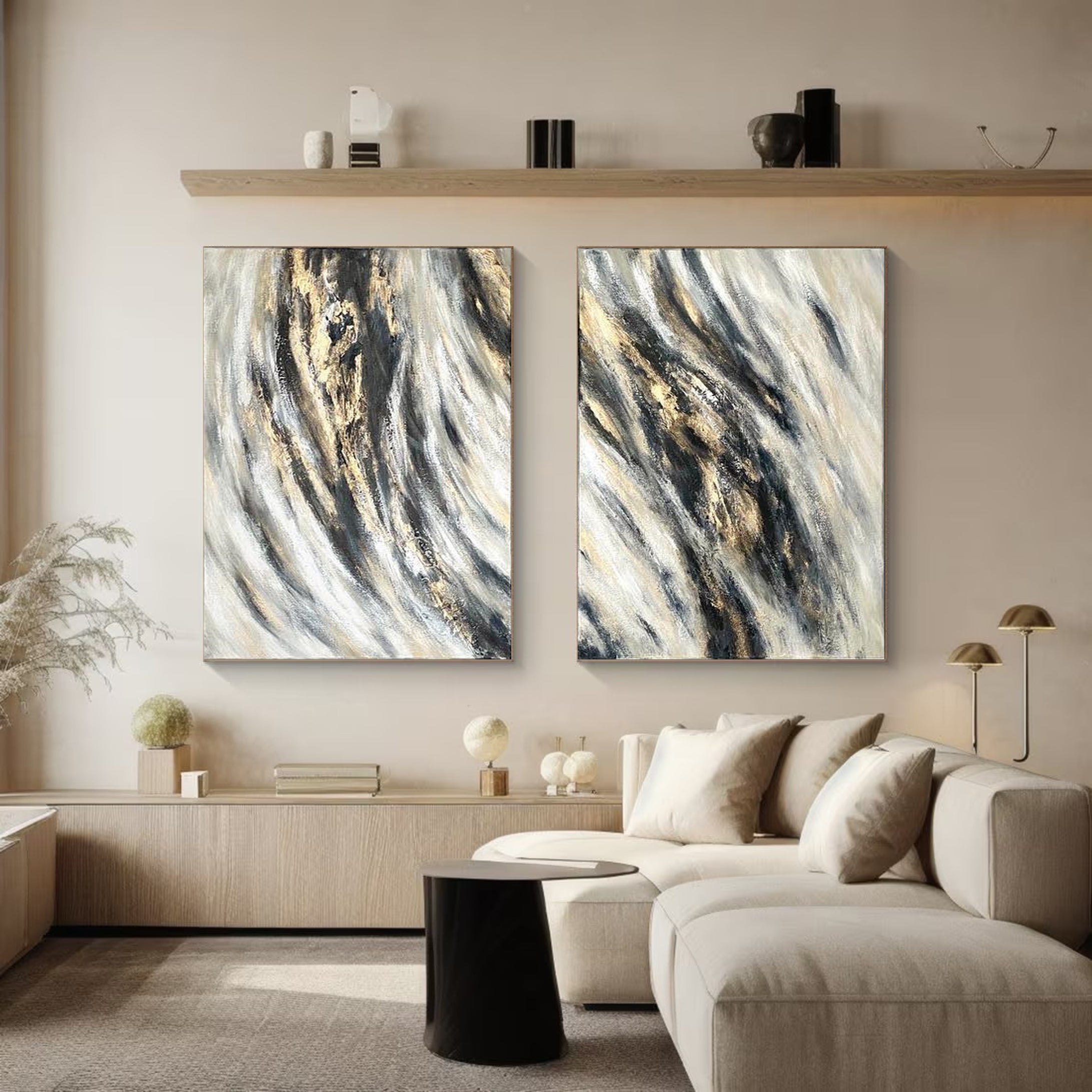 Abstract Painting Set Of 2 #APS 002