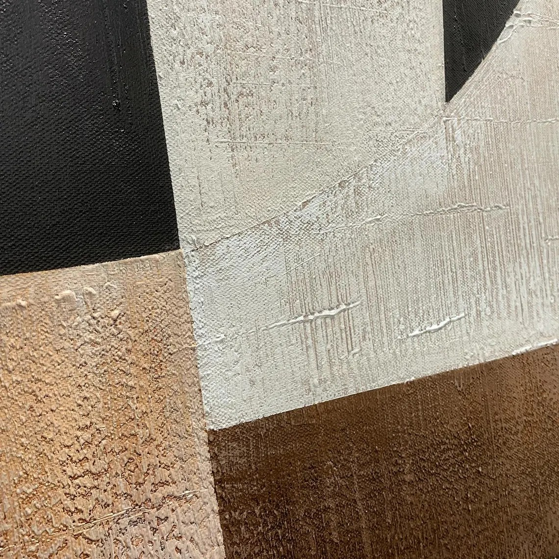 Modern Abstract Canvas Art – Neutral Geometric Wall Decor #MMA 187