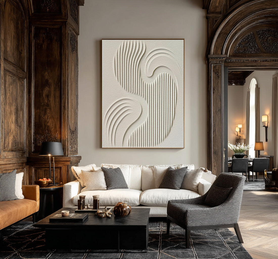 Minimalist Abstract Canvas - Earth Tone Textured Art #AG 051