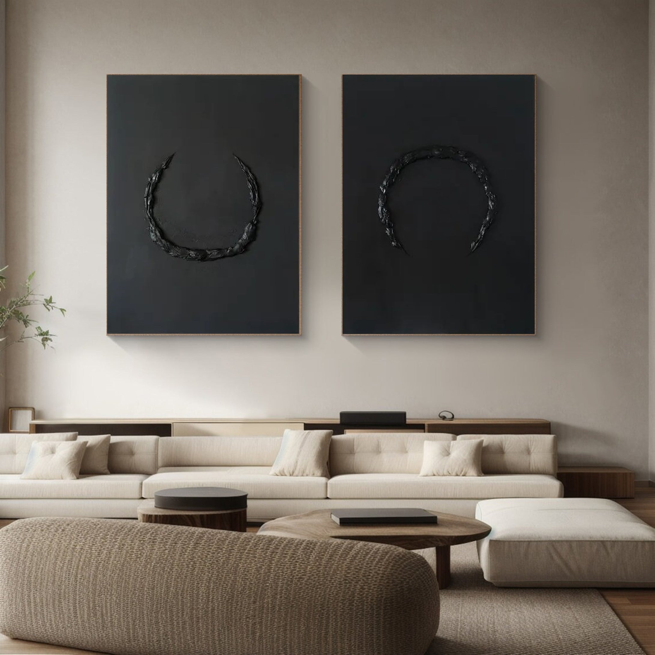 Modern Minimalist Art Set Of 2 #MMAS 027