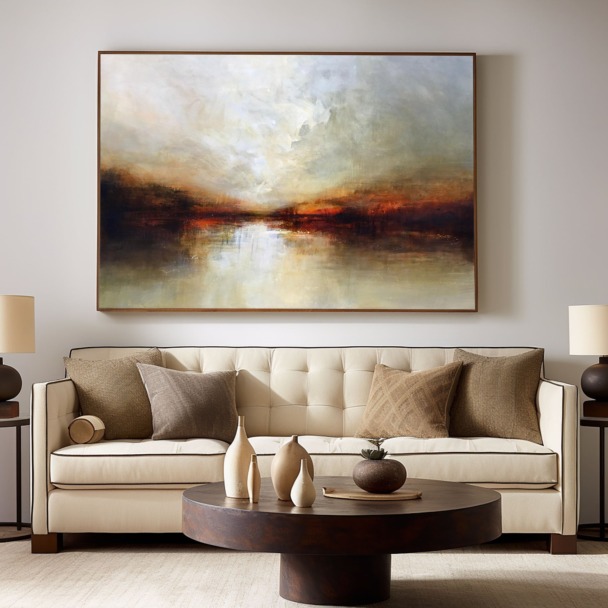 Elevate Your Space with Mid Century Oil Paintings: A Timeless Artistic Touch