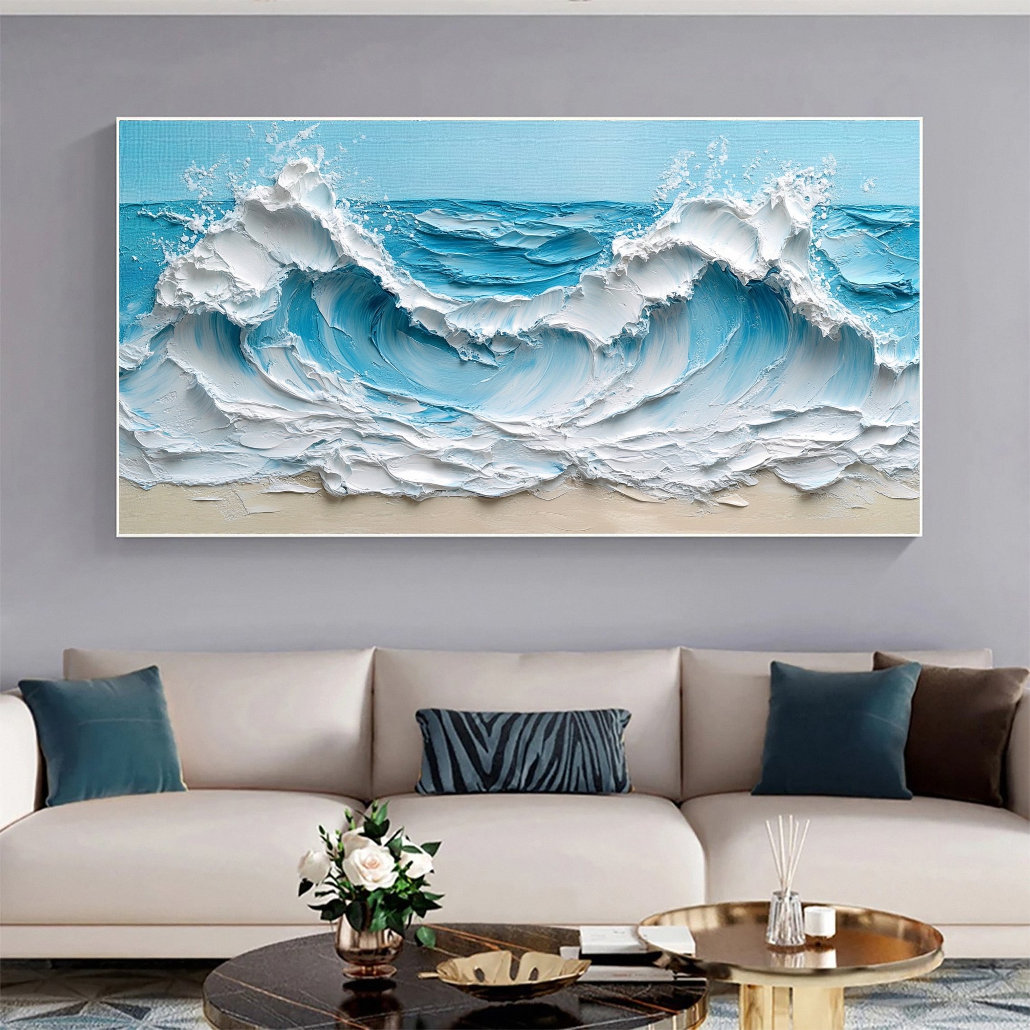 Transform Your Space with Ocean-Themed Oil Paintings – Bring Coastal Serenity to Your Home