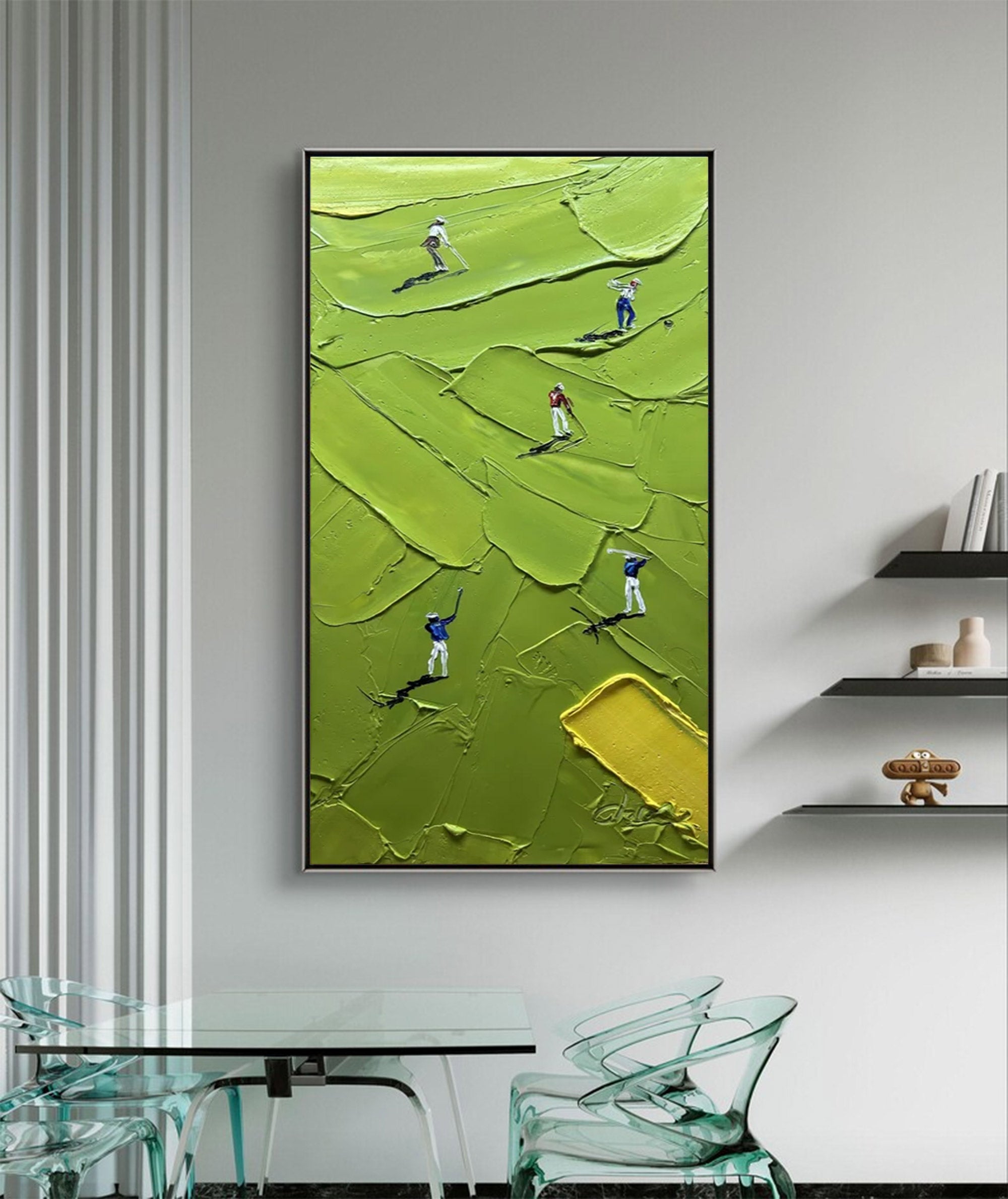 Large Textured Golf Wall Art | KeiraArt #AG 128