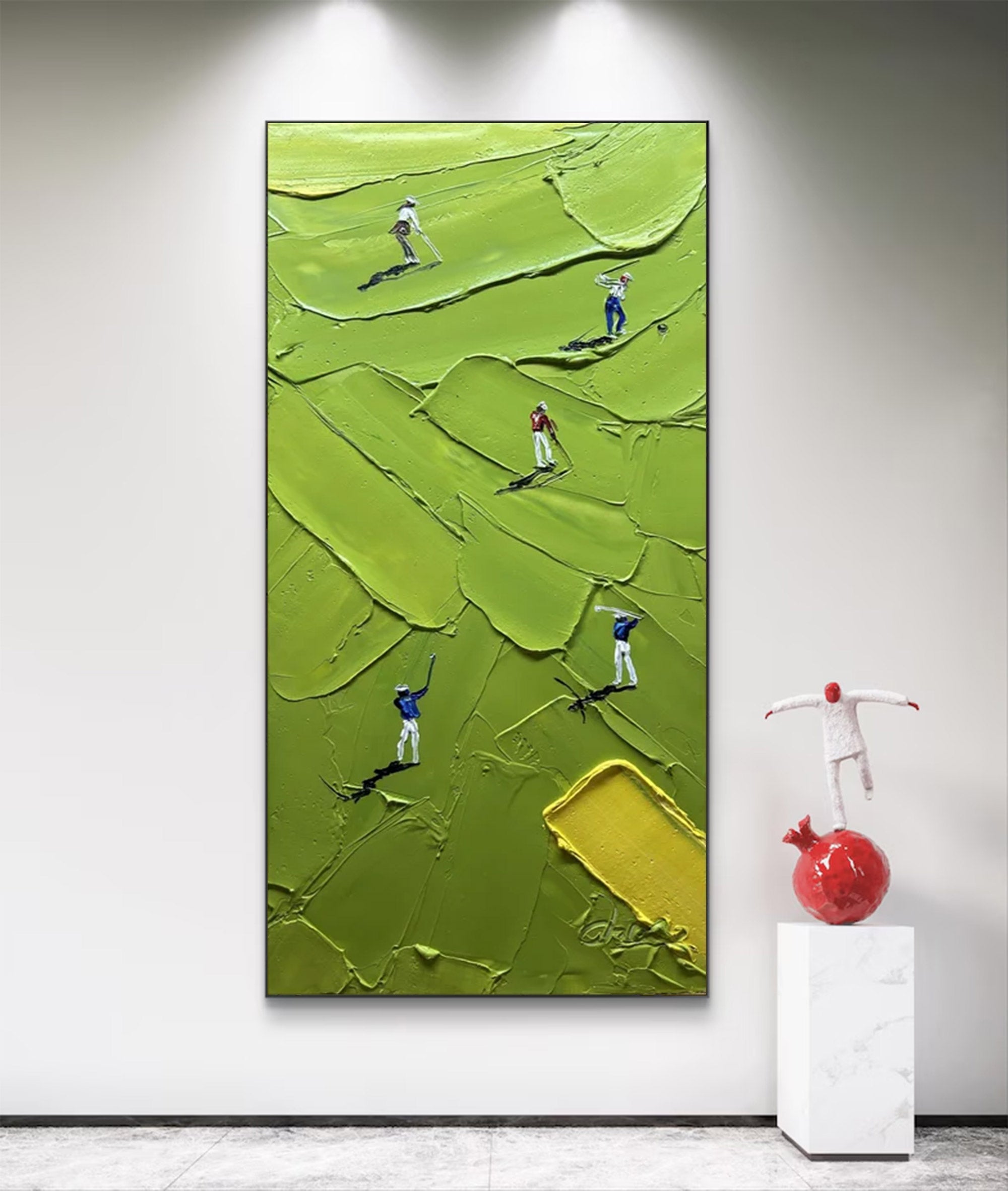 Large Textured Golf Wall Art | KeiraArt #AG 128