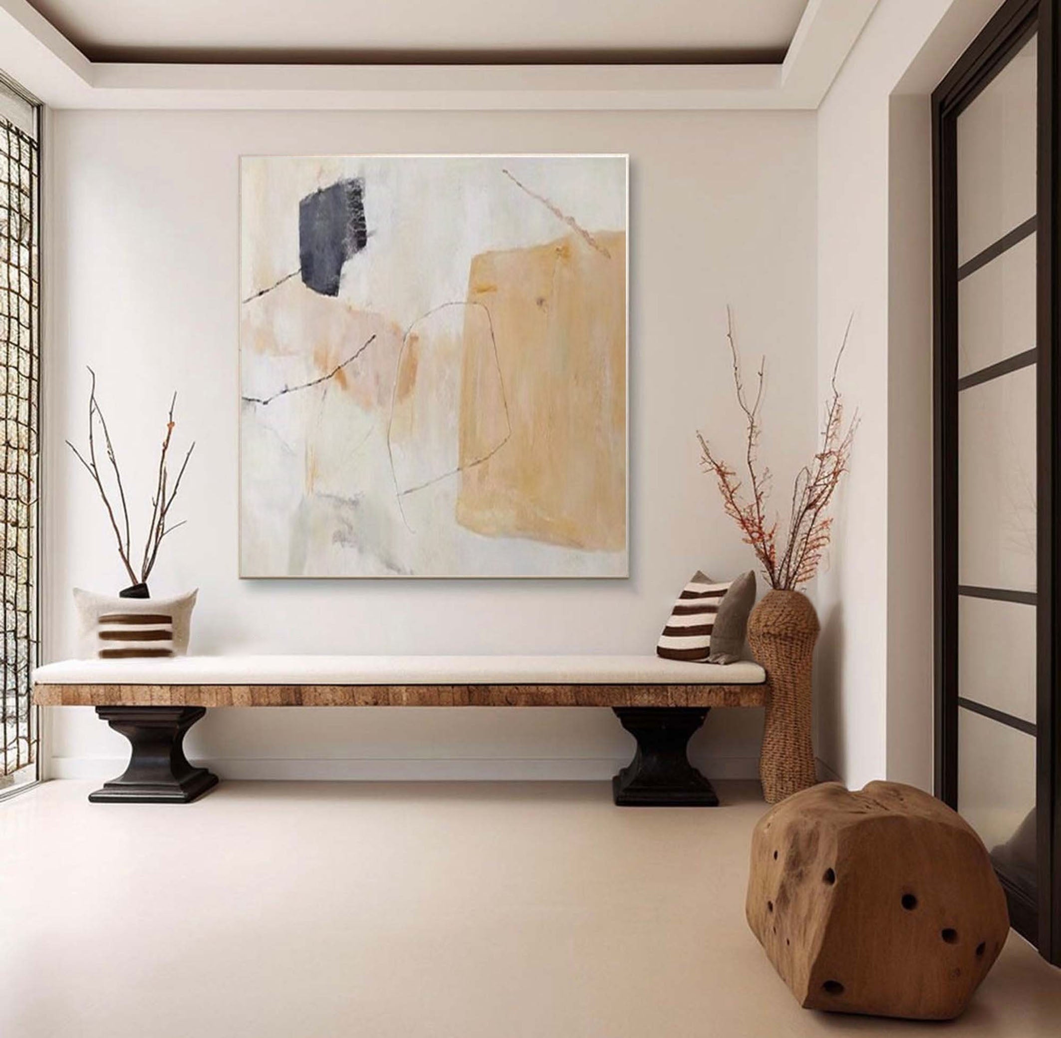 Contemporary Calm Abstract Art for Minimalist Spaces #MMA 175