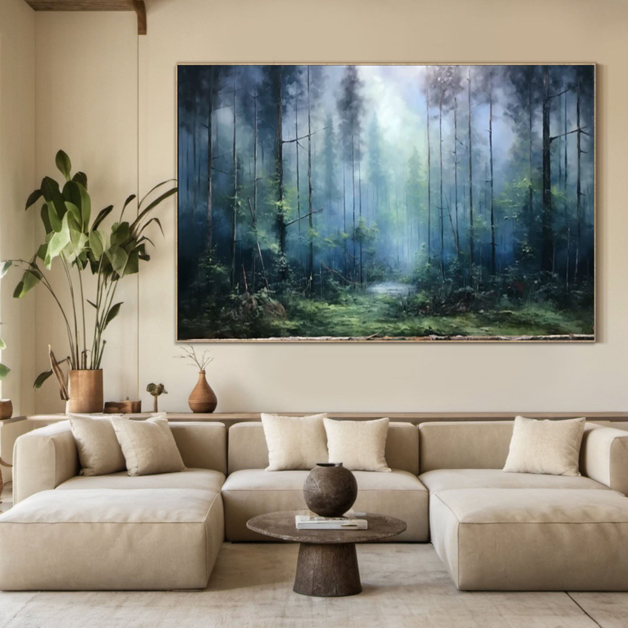 Enchanted Forest Mystical Landscape Canvas Art #FT 054