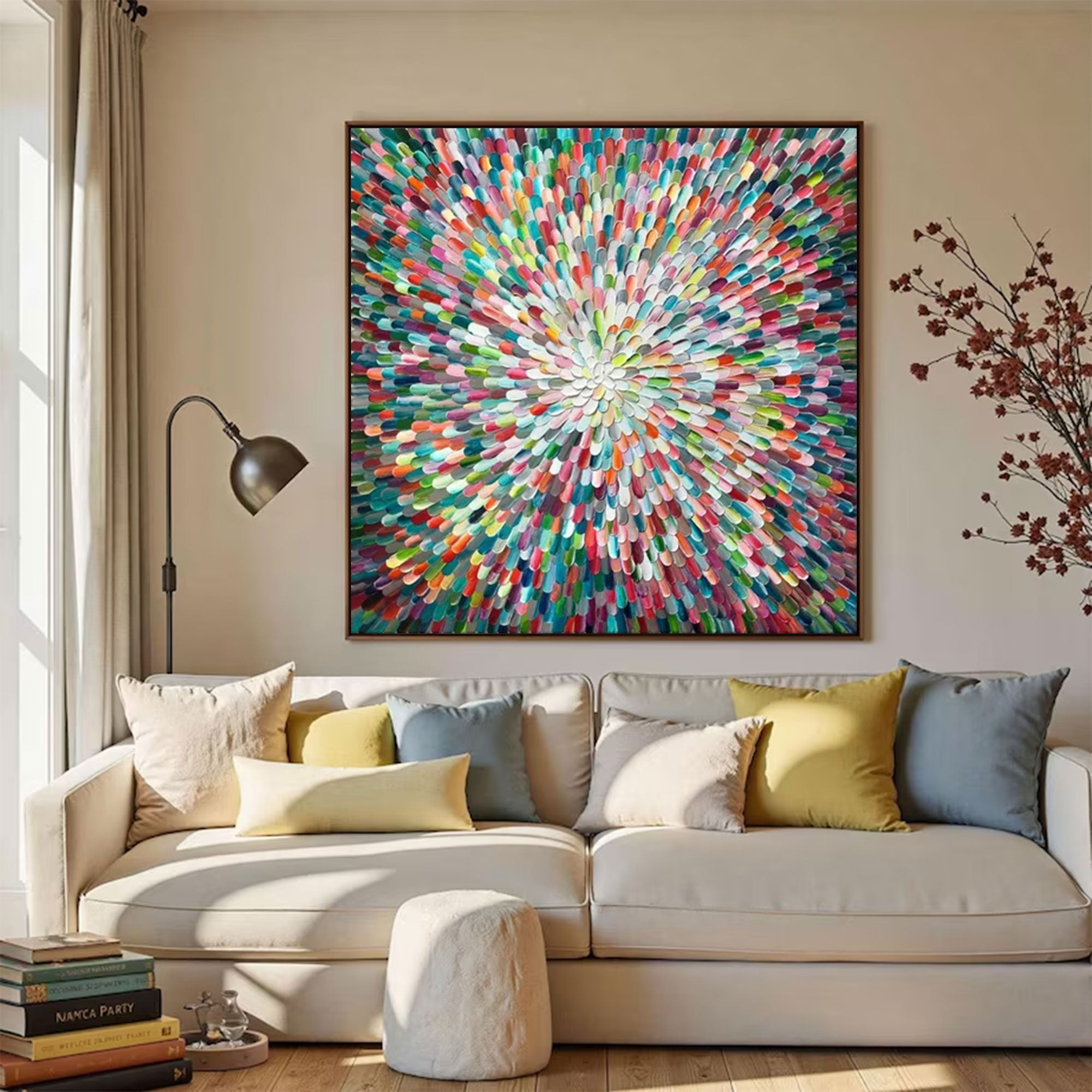 Large Colorful Abstract Art | KeiraArt #AG 167