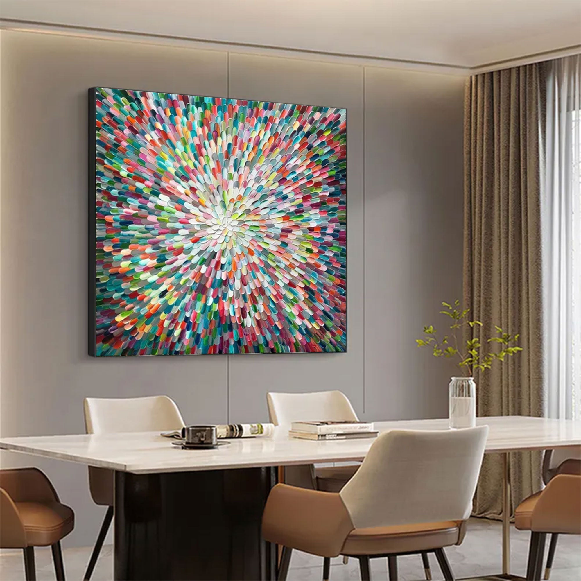 Large Colorful Abstract Art | KeiraArt #AG 167