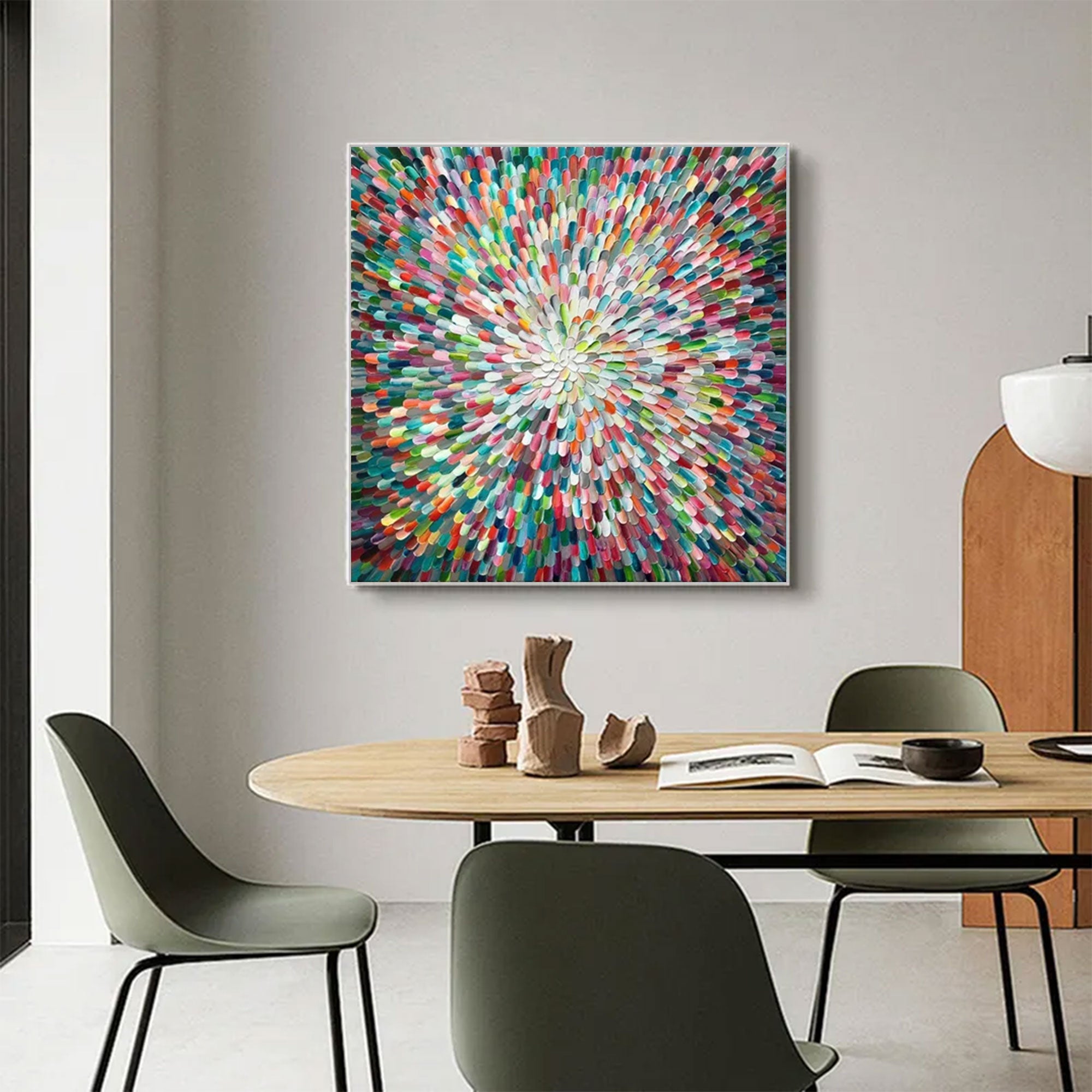 Large Colorful Abstract Art | KeiraArt #AG 167