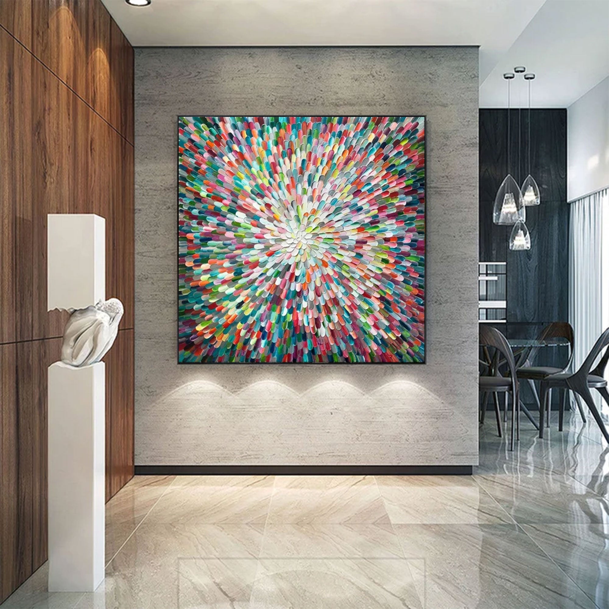 Large Colorful Abstract Art | KeiraArt #AG 167