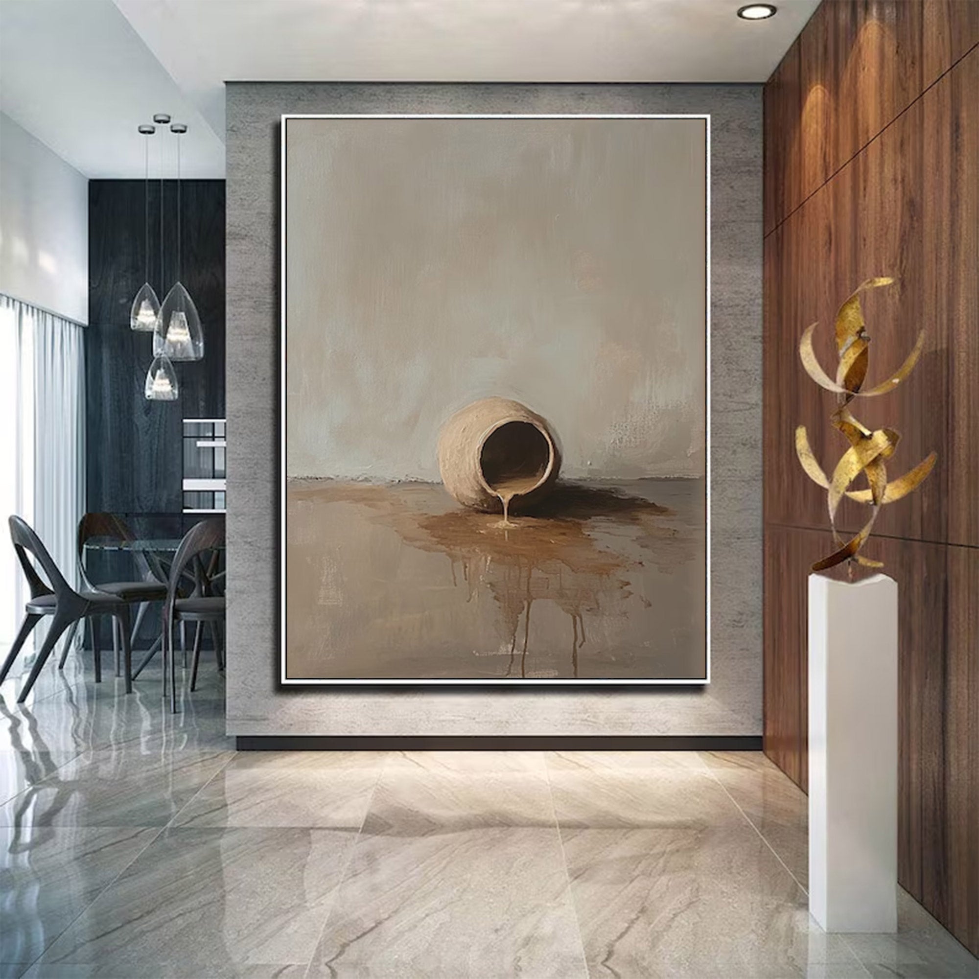 Large Abstract Vase Art | KeiraArt #AG 140