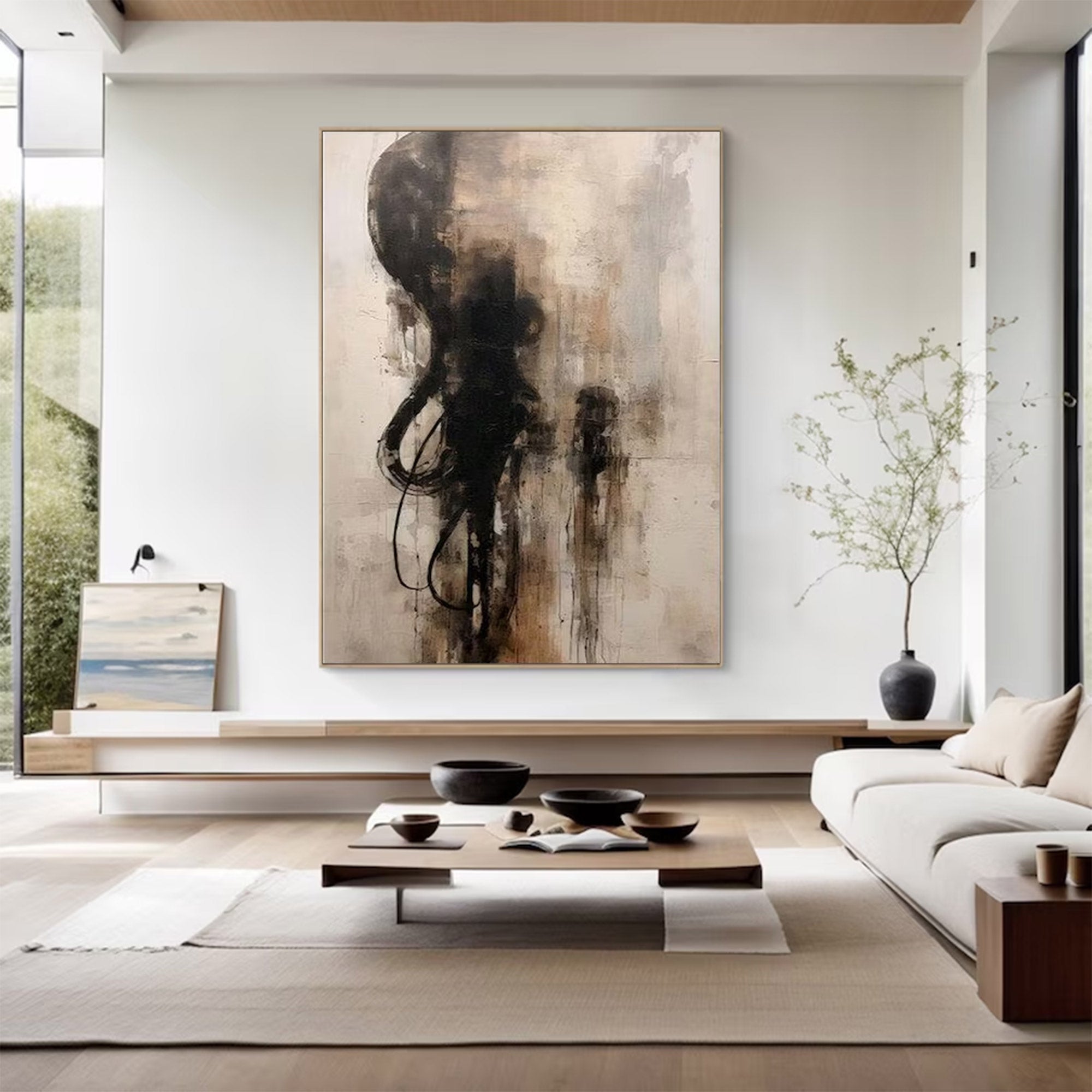 Large Abstract Figure Art | KeiraArt #AG 141