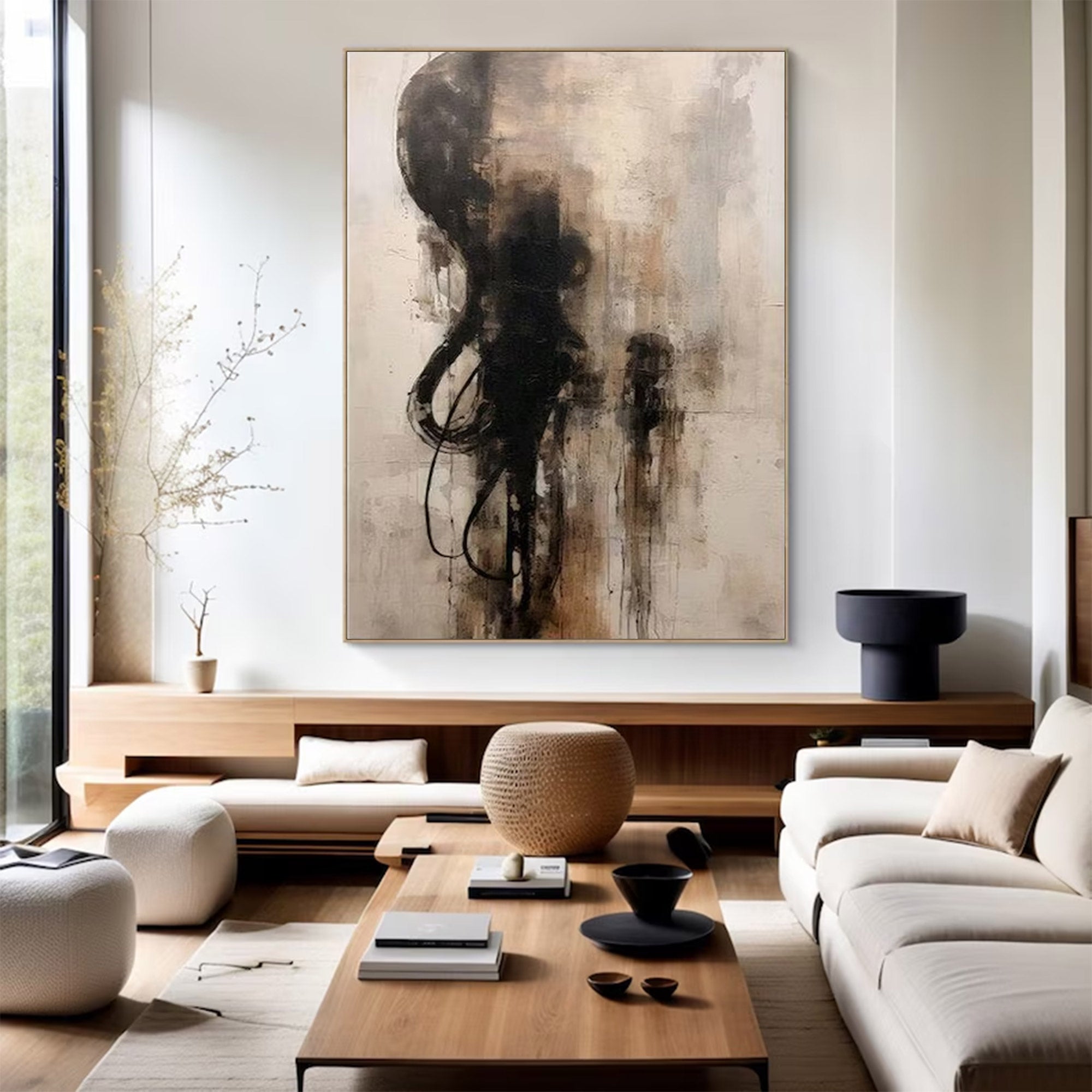 Large Abstract Figure Art | KeiraArt #AG 141