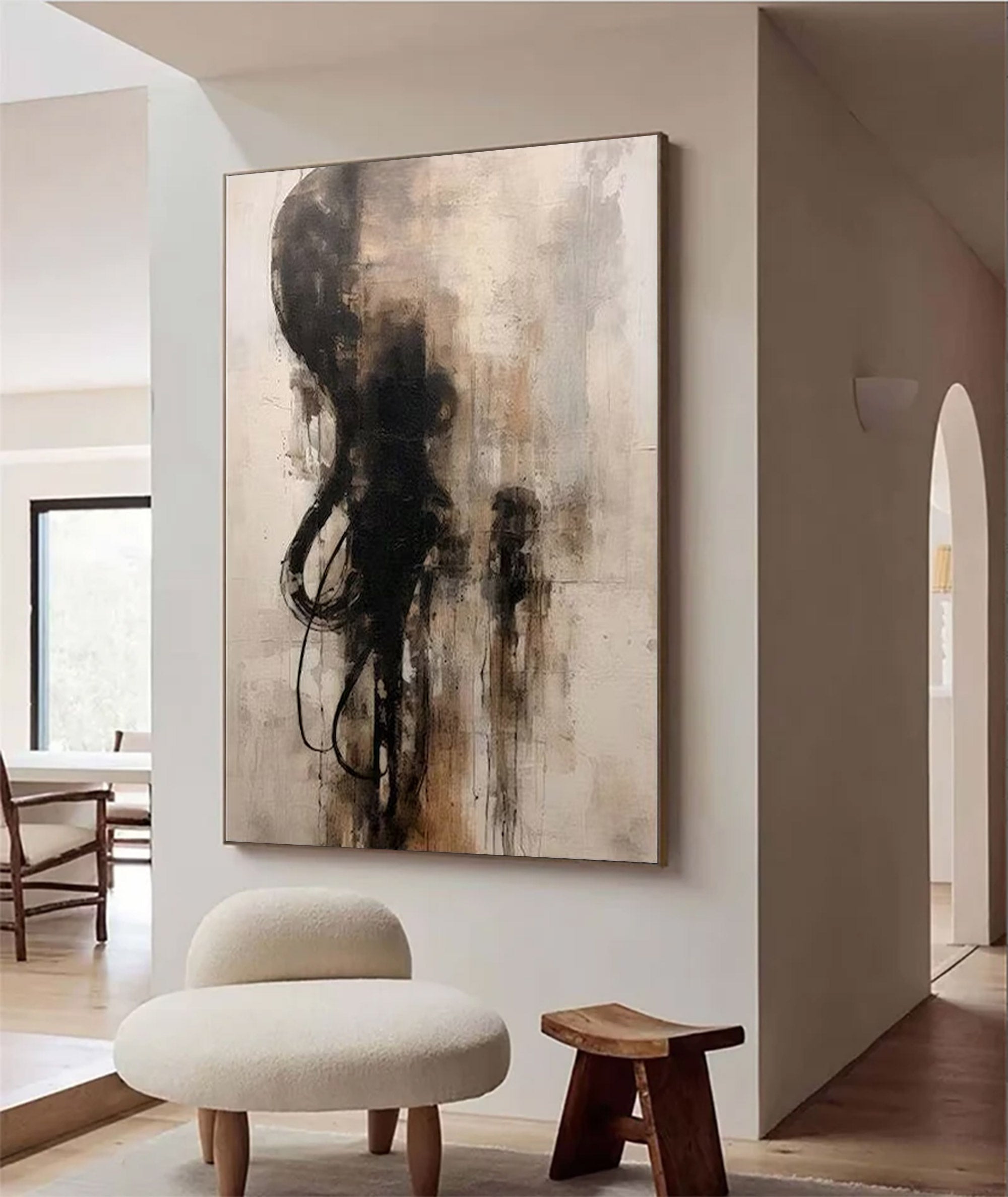 Large Abstract Figure Art | KeiraArt #AG 141