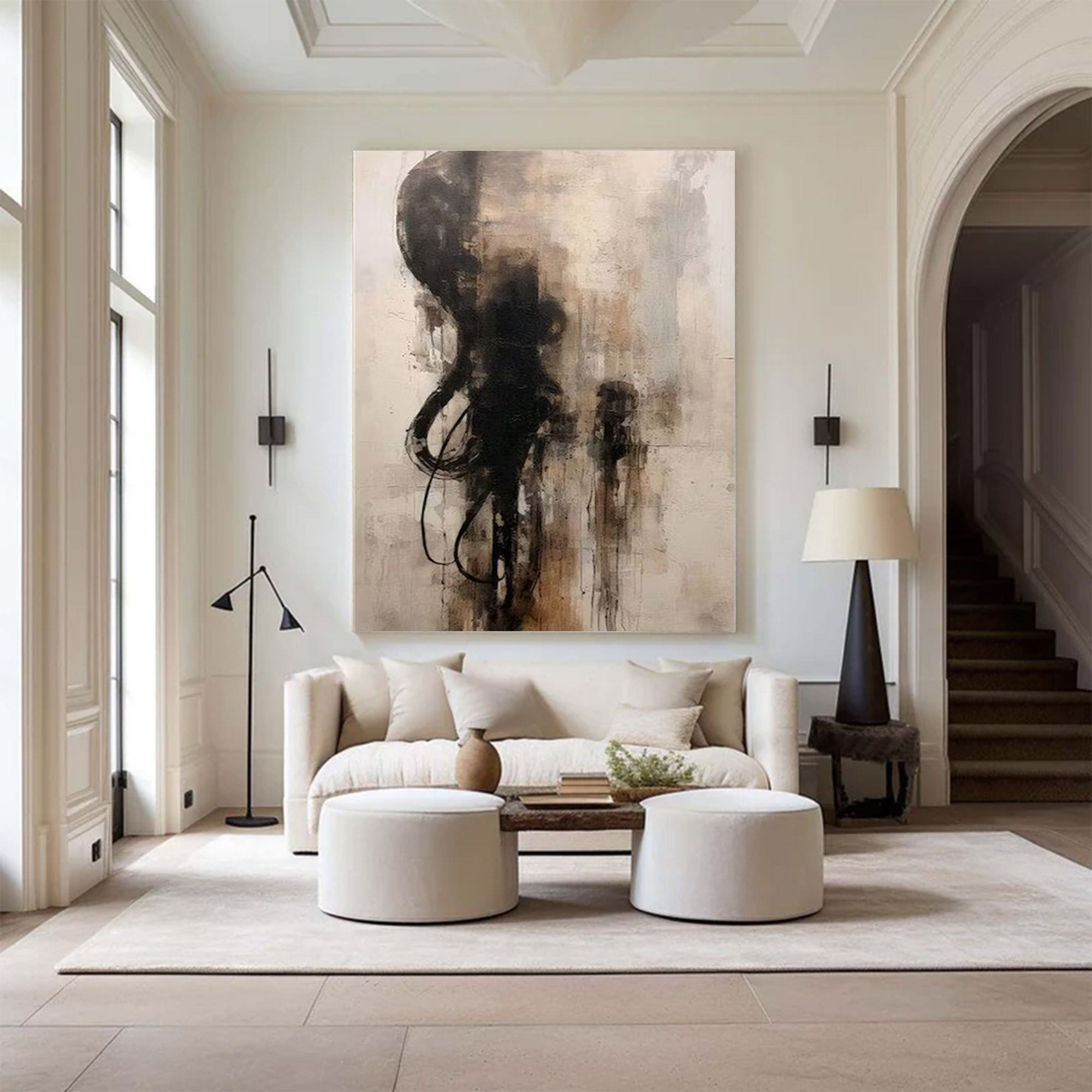 Large Abstract Figure Art | KeiraArt #AG 141