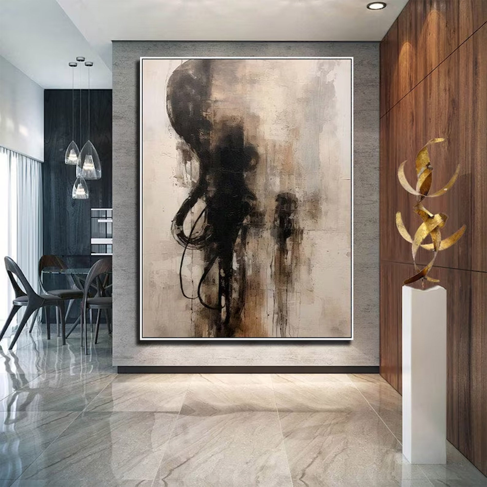 Large Abstract Figure Art | KeiraArt #AG 141