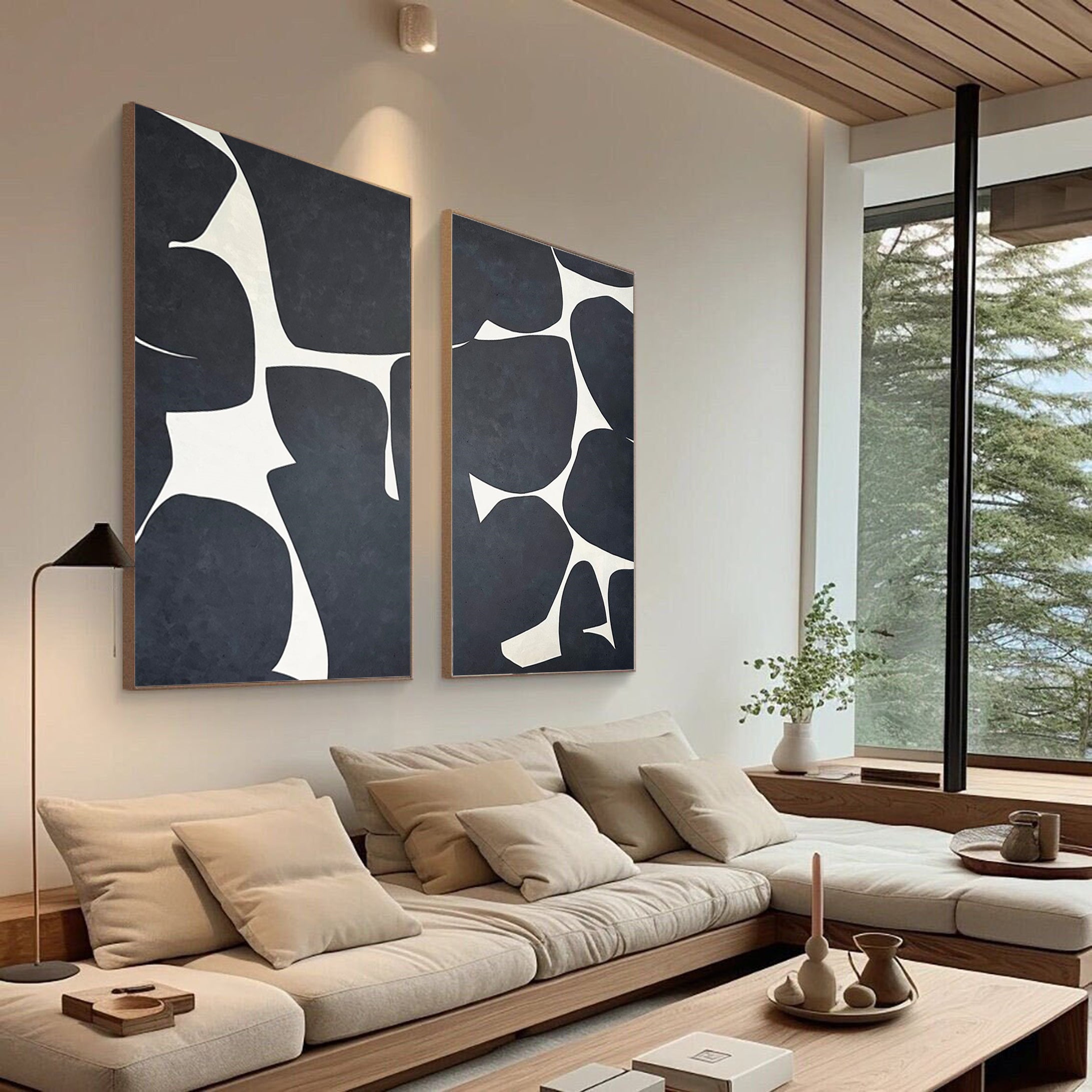 Modern Minimalist Art Set Of 2 #MMAS 003