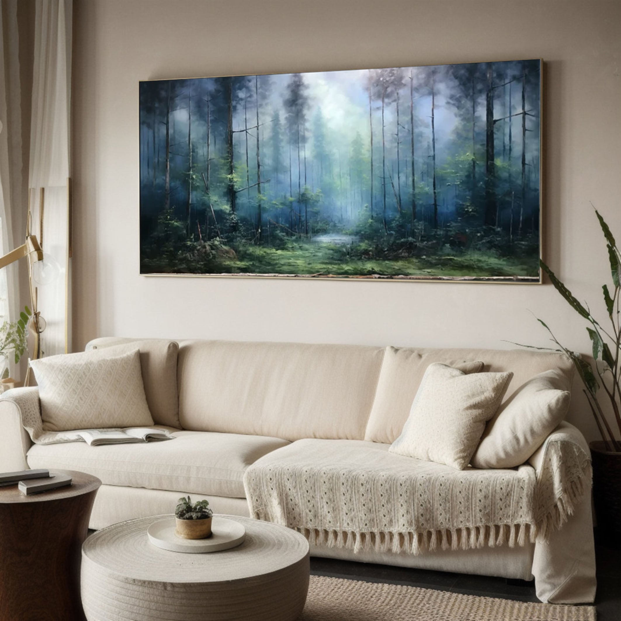 Enchanted Forest Mystical Landscape Canvas Art #FT 054