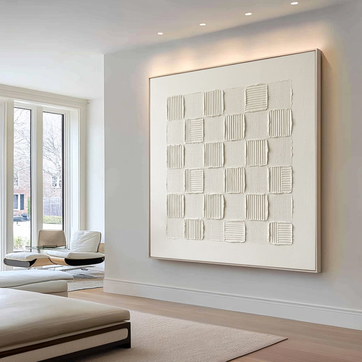 The Poetry Of The Weave Large White Textured Abstract Wall Art Contemporary Textile Relief