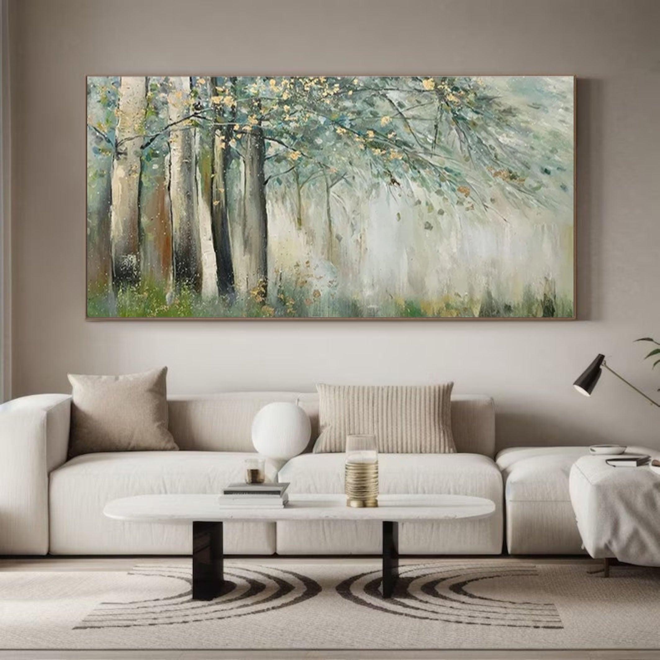 Enchanted Forest Canvas Art Serene Nature Inspired Wall Decor #FT 053