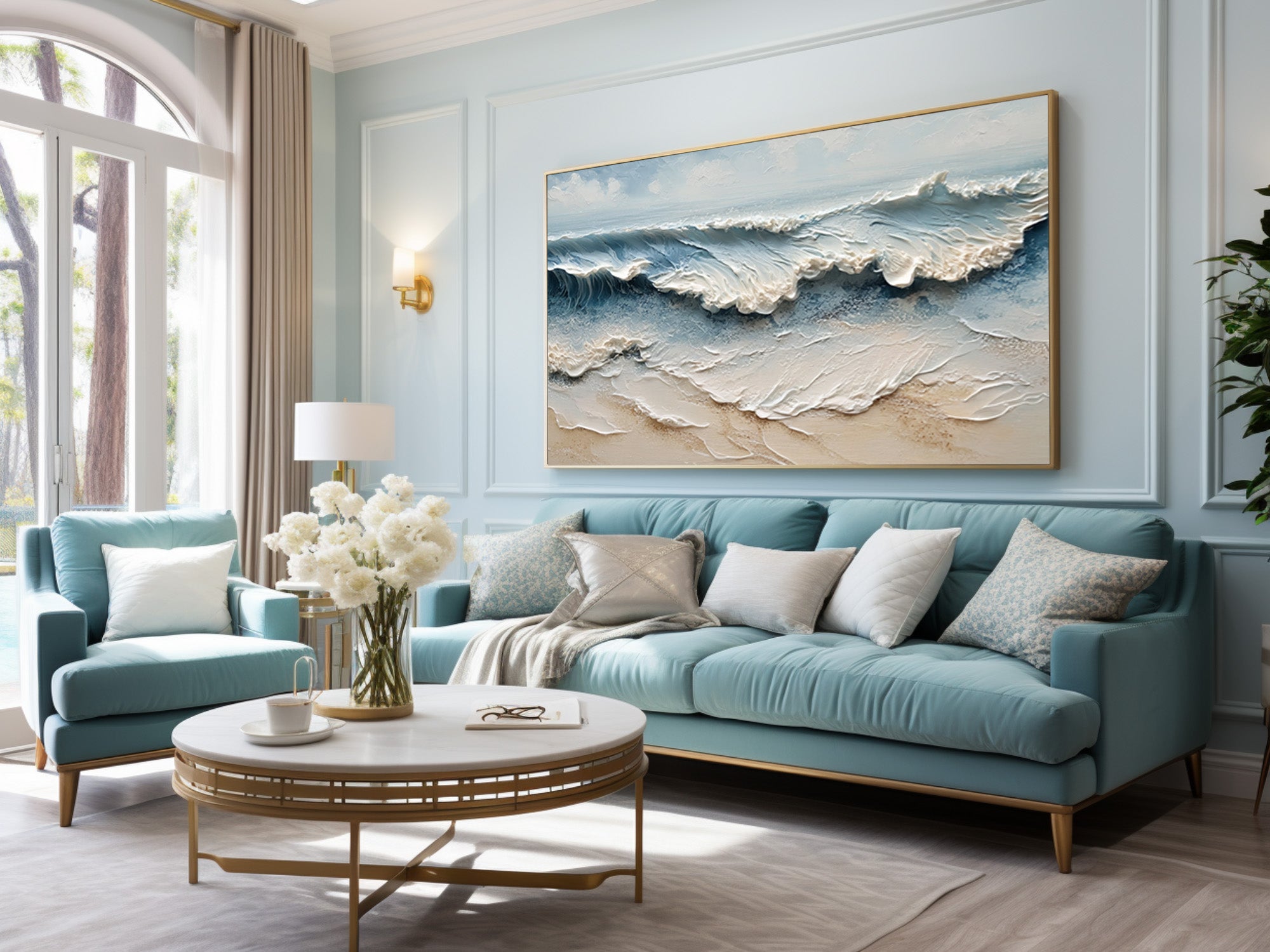 Large Textured Abstract Art for Modern Homes #AG 005