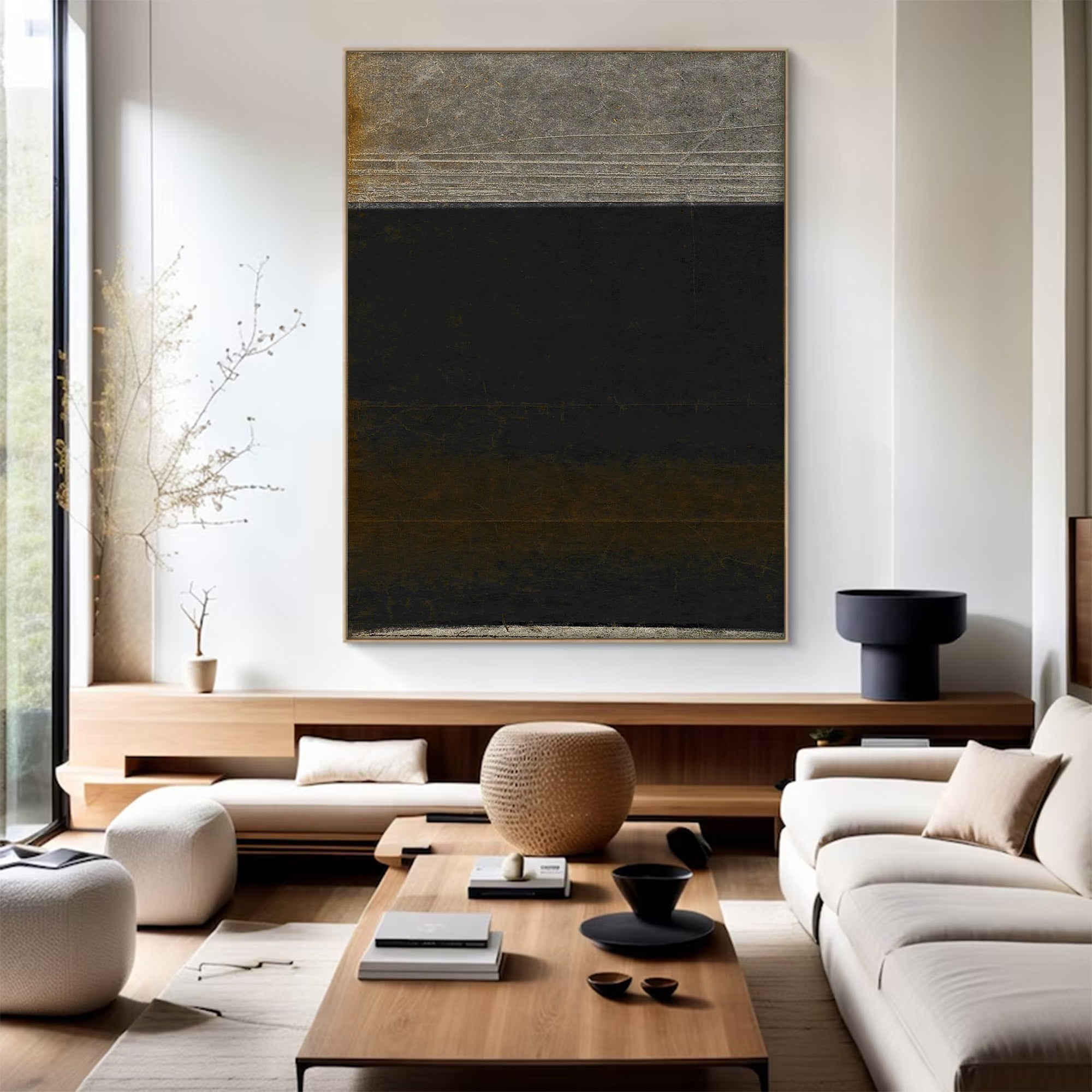 Large Textured Industrial Abstract Art | KeiraArt #AG 110