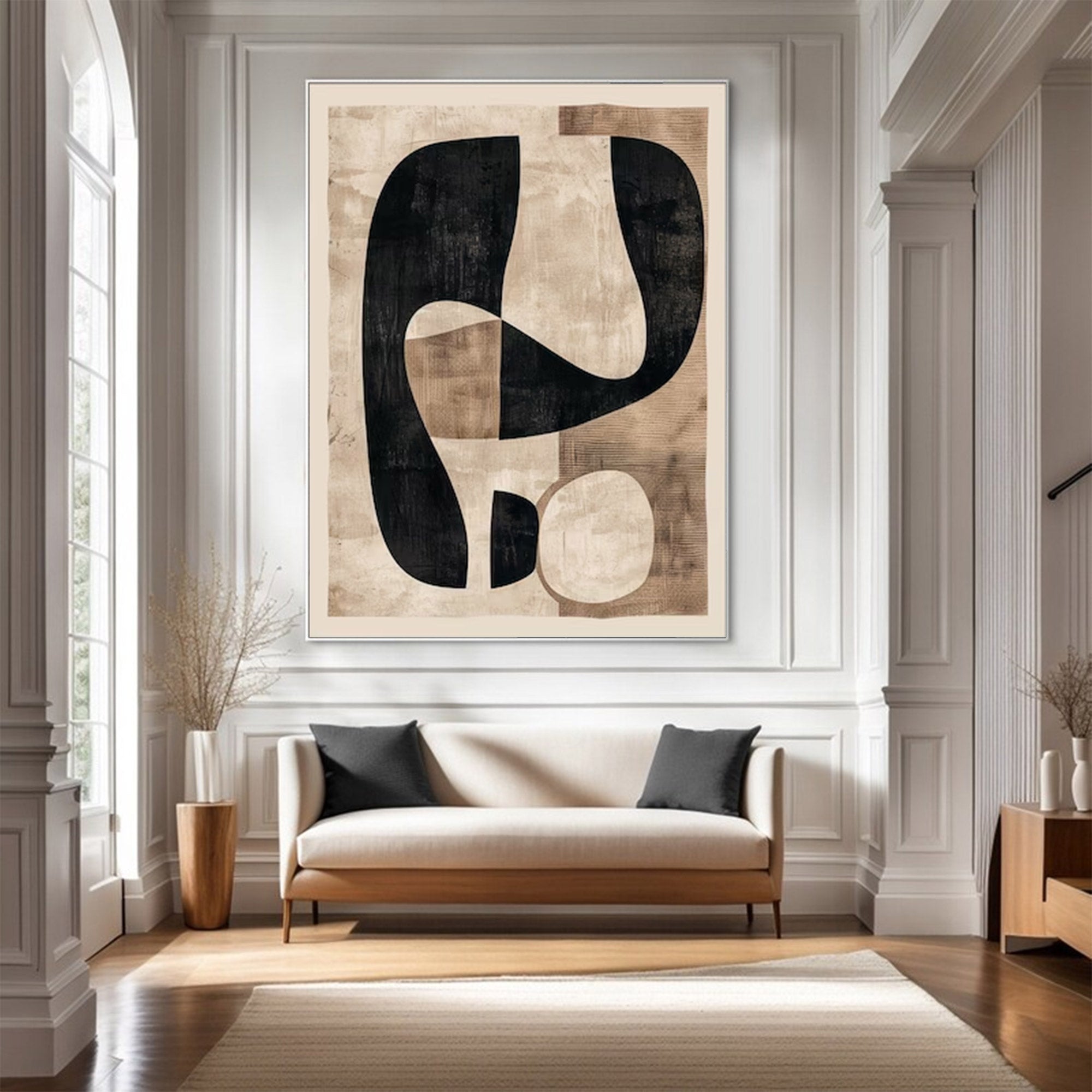 Large Abstract Modern Shape Art | Keira Art #AG 146