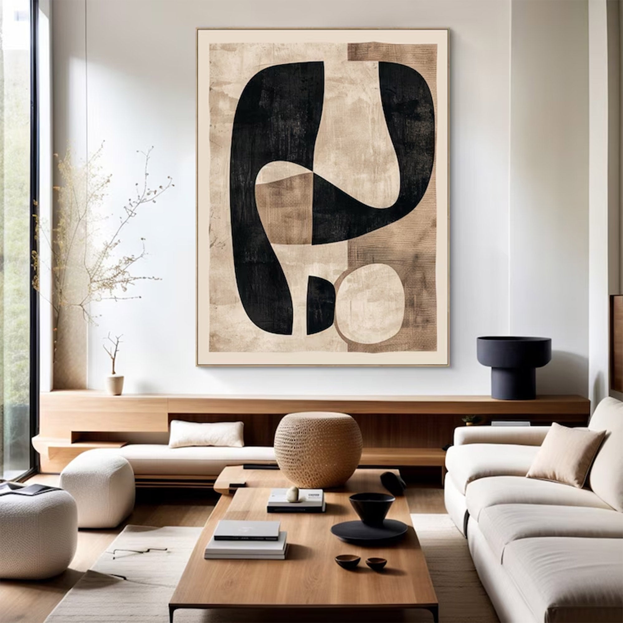 Large Abstract Modern Shape Art | Keira Art #AG 146