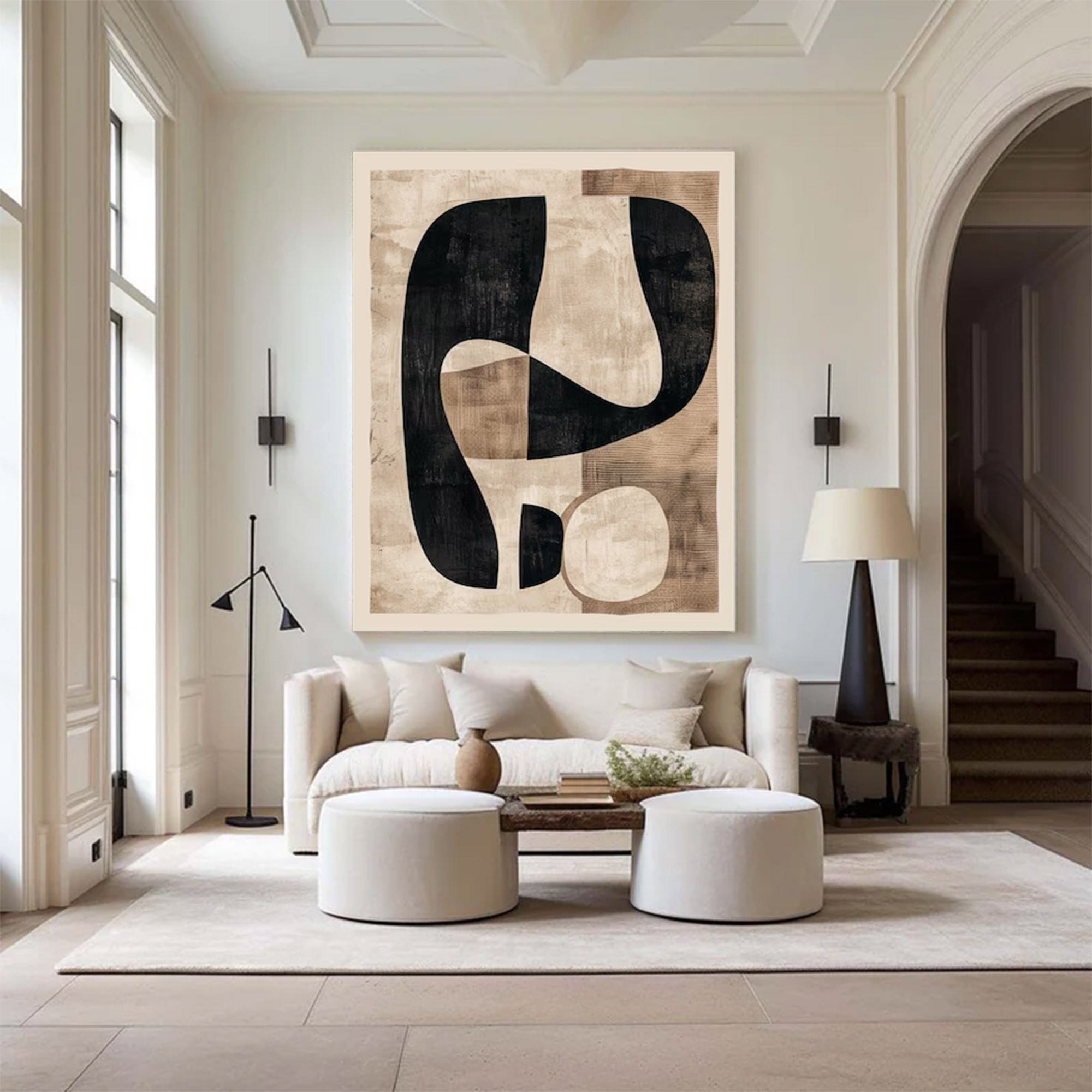 Large Abstract Modern Shape Art | Keira Art #AG 146