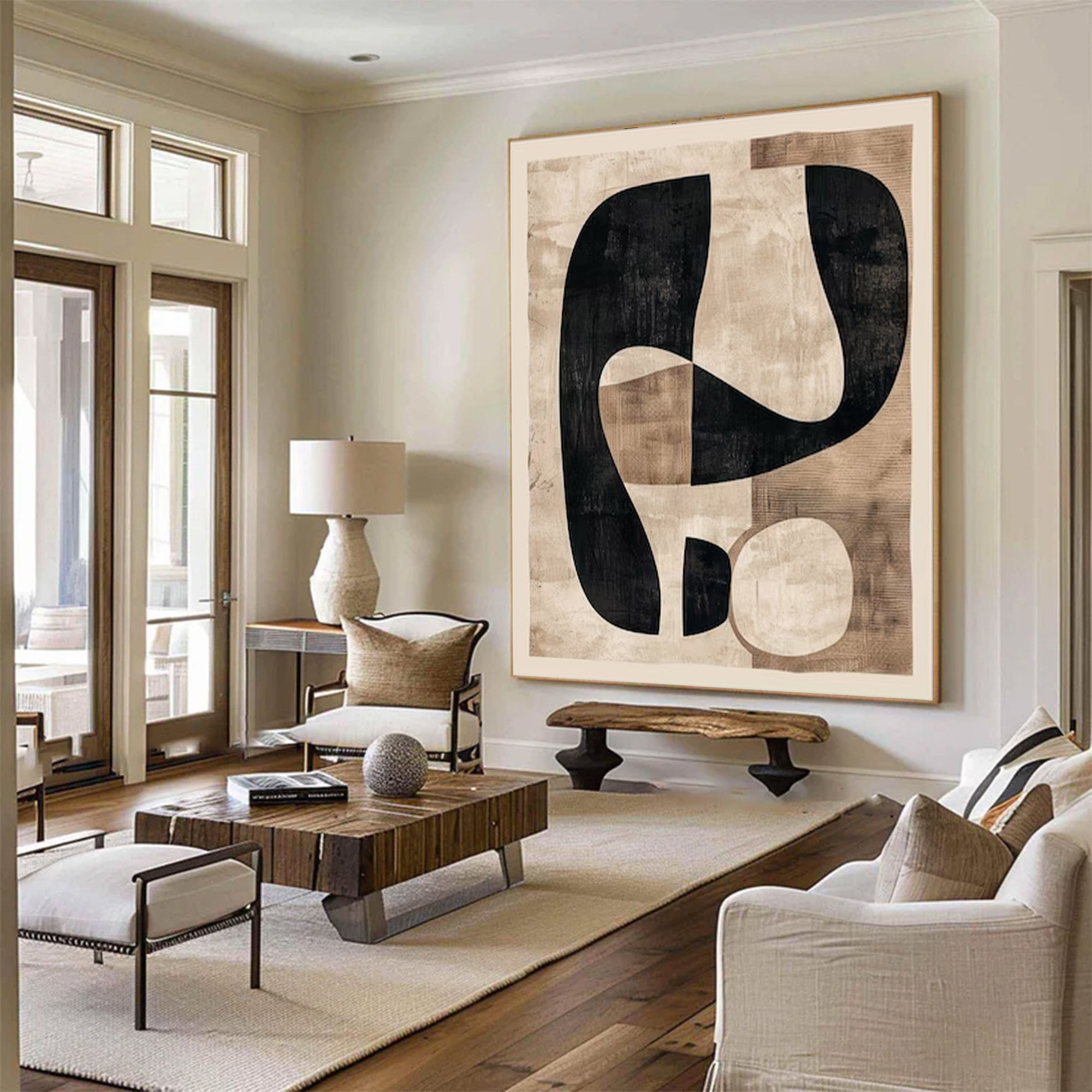 Large Abstract Modern Shape Art | Keira Art #AG 146