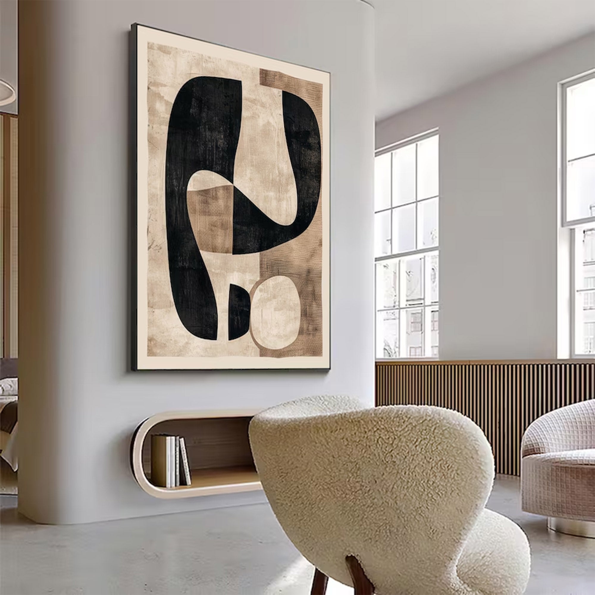 Large Abstract Modern Shape Art | Keira Art #AG 146
