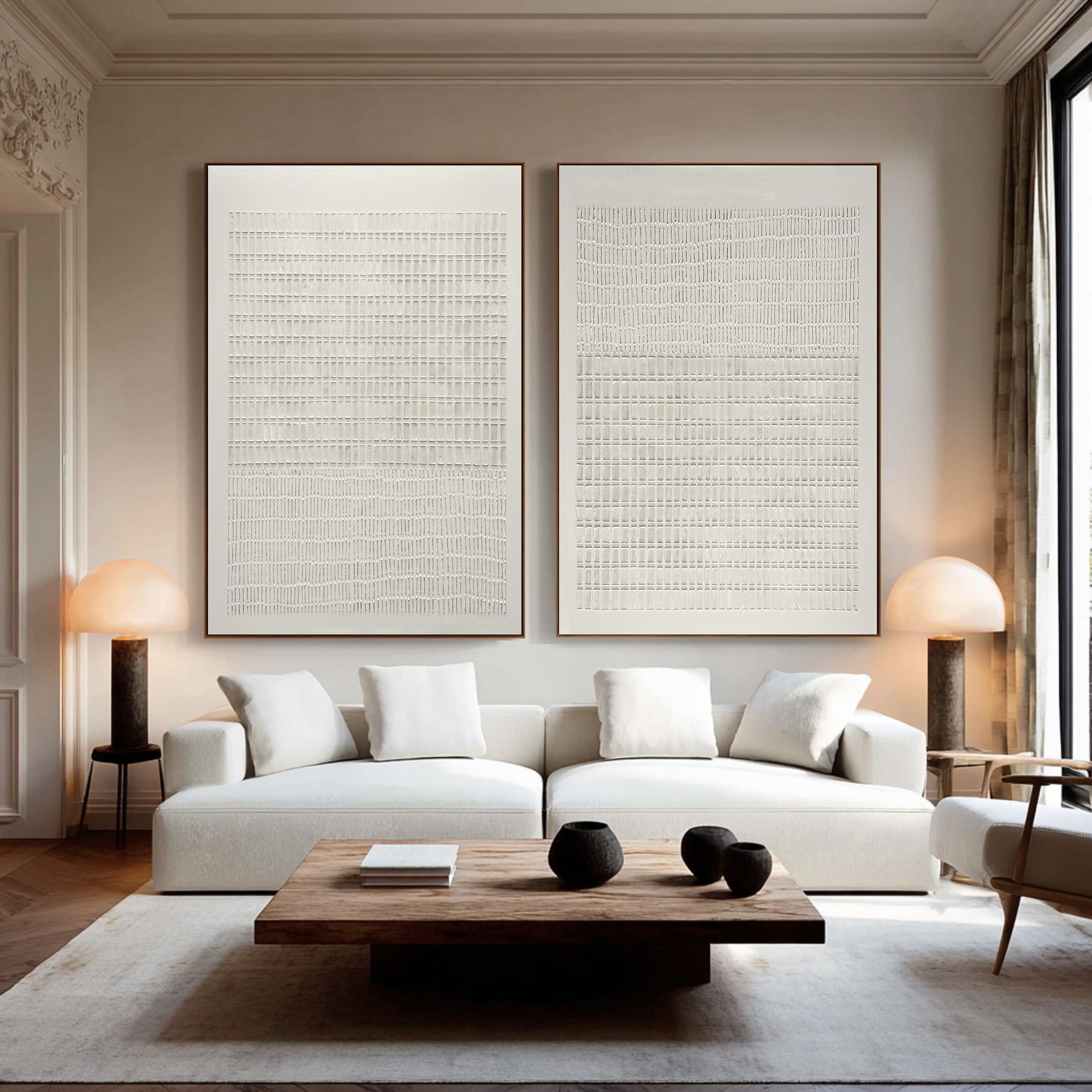 Minimalist Abstract Wall Art Set of 2 #CZ 036