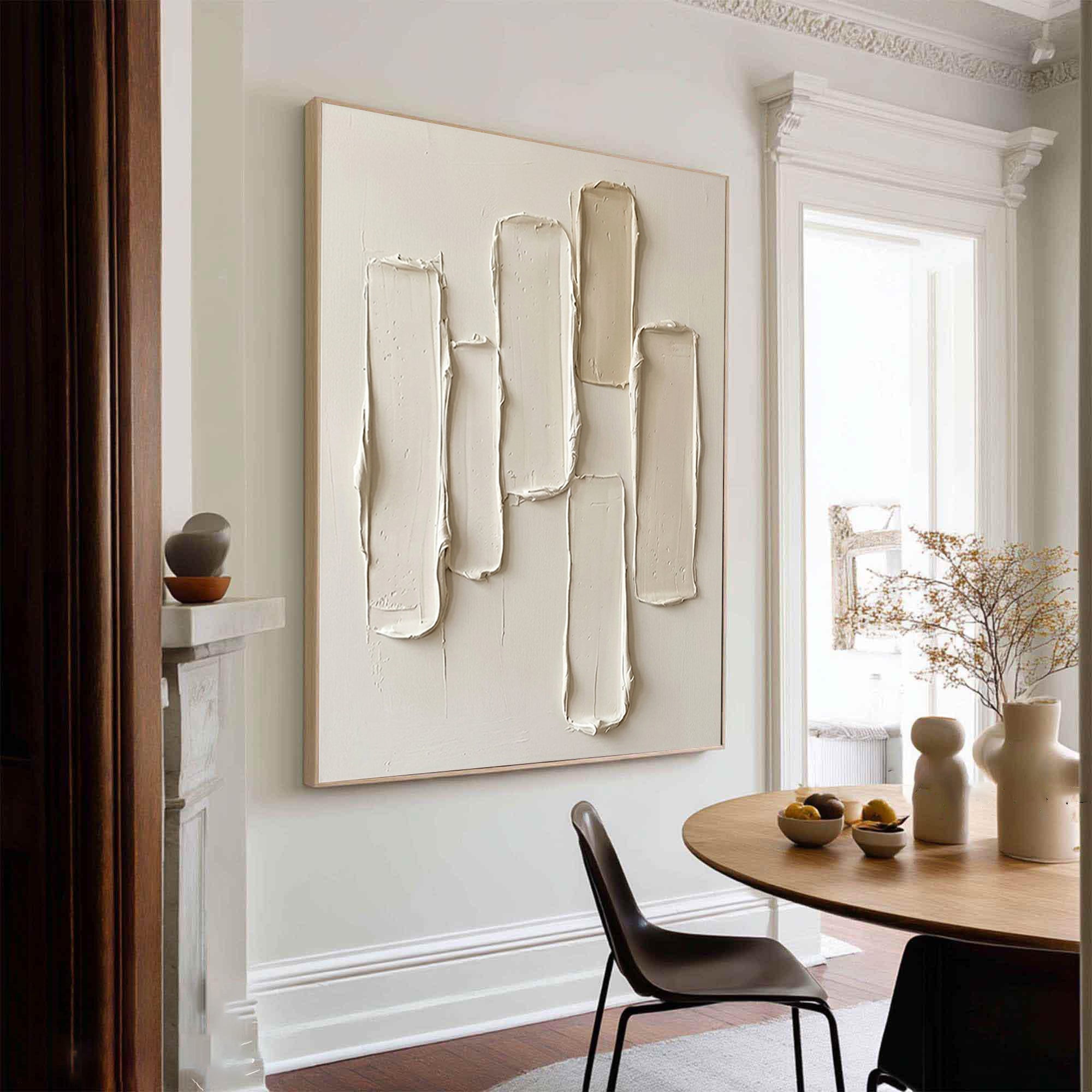 Large Luxury Textured Canvas Art Minimalist Neutral Abstract Painting