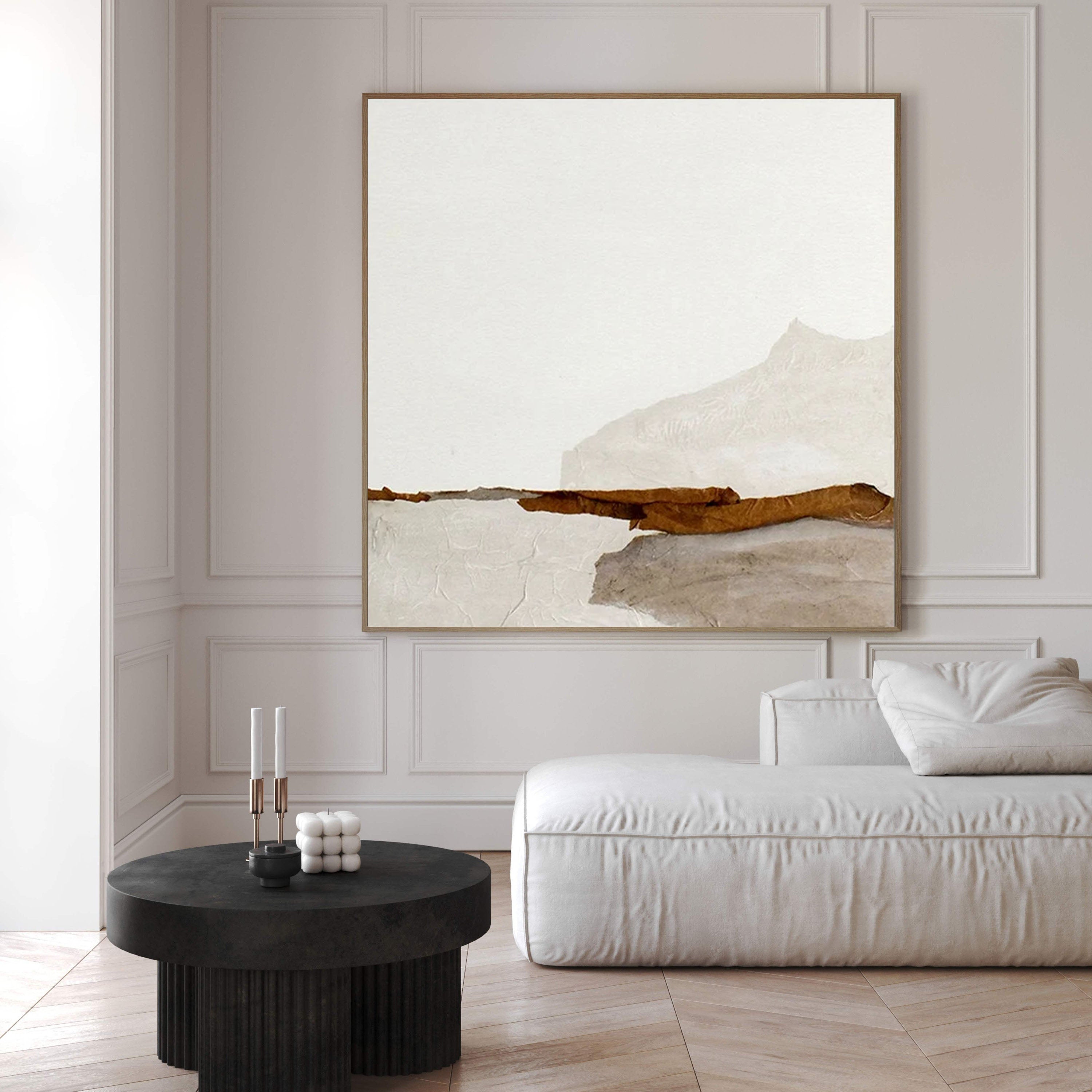 Subtle Horizon Minimalist Landscape Wall Art #AP 038