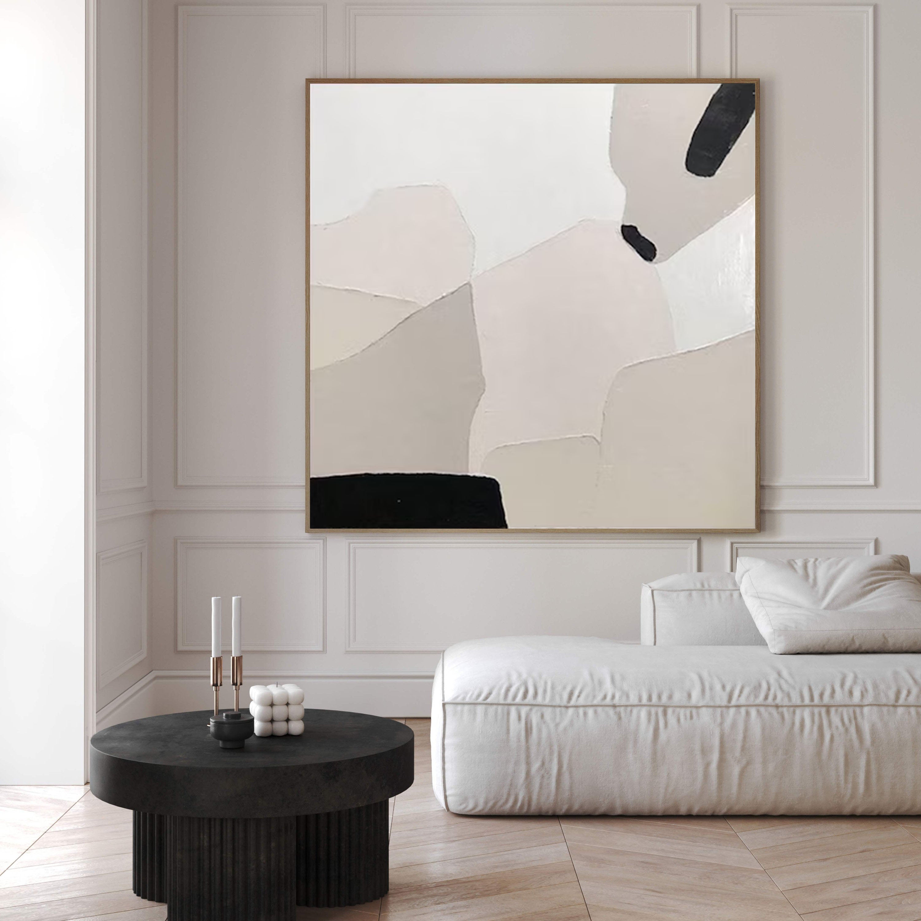 Abstract Wall Art Painting in Neutral Tones #AP 069