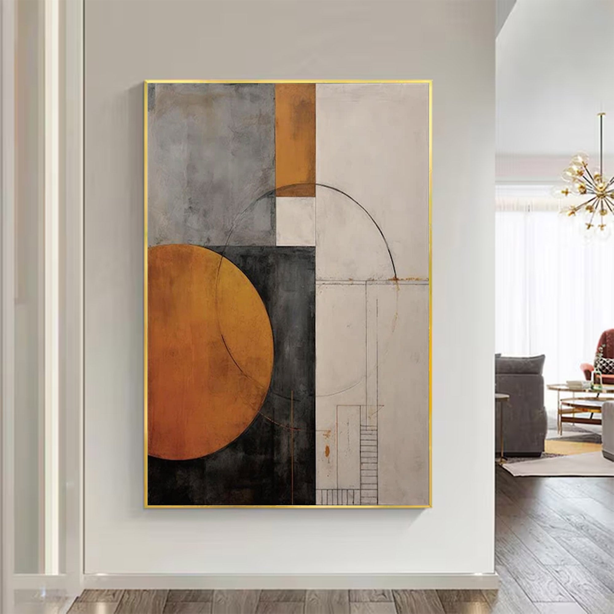 Large Geometric Abstract Painting | Keira Art #AG 131