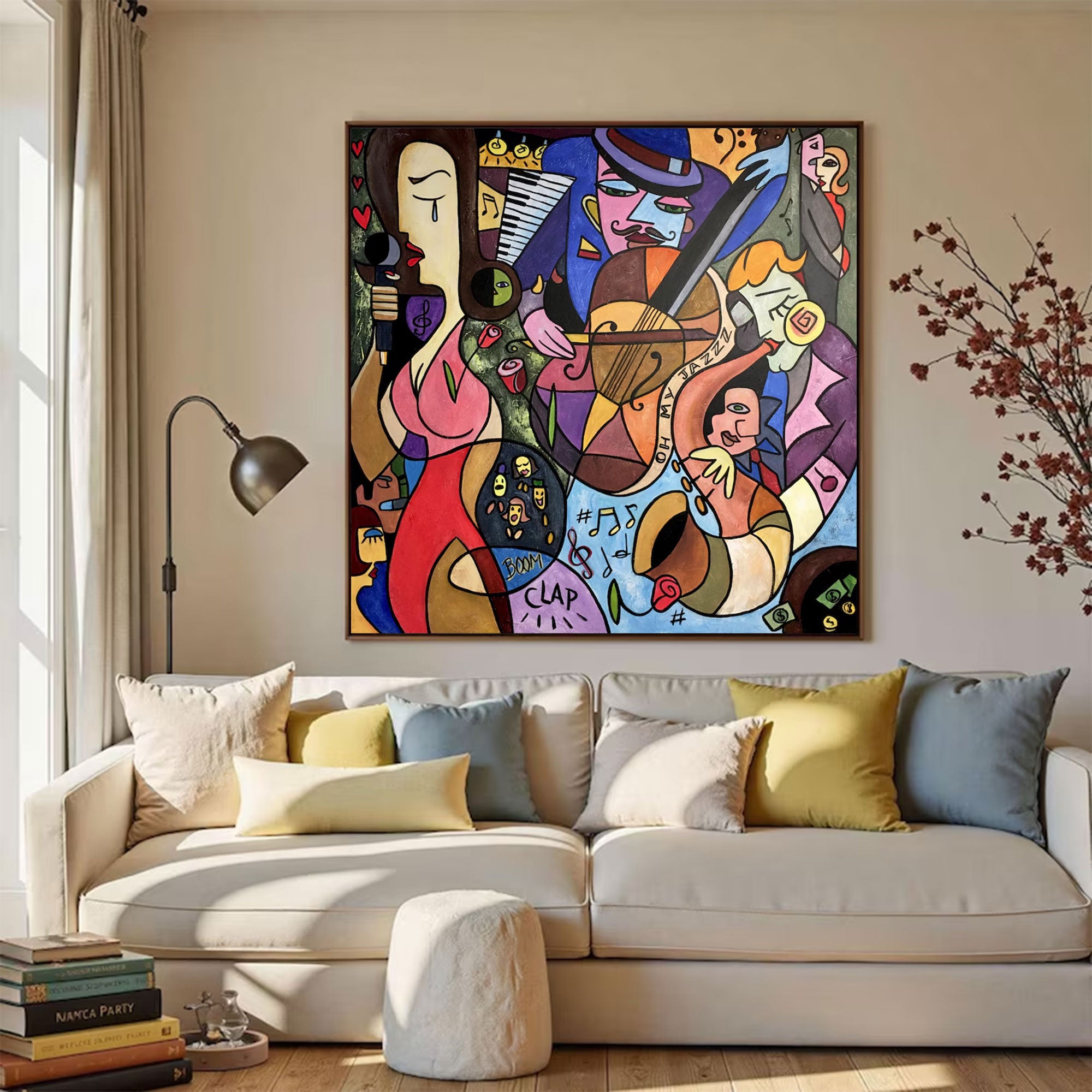 Large Abstract Jazz Painting | KeiraArt #AG 158