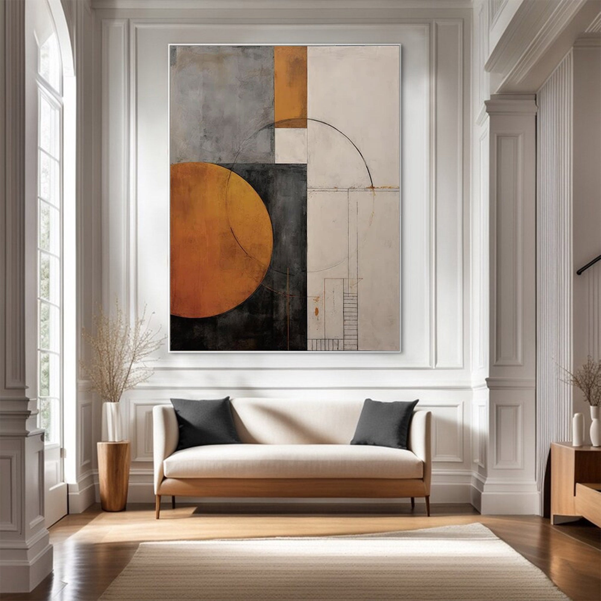 Large Geometric Abstract Painting | Keira Art #AG 131