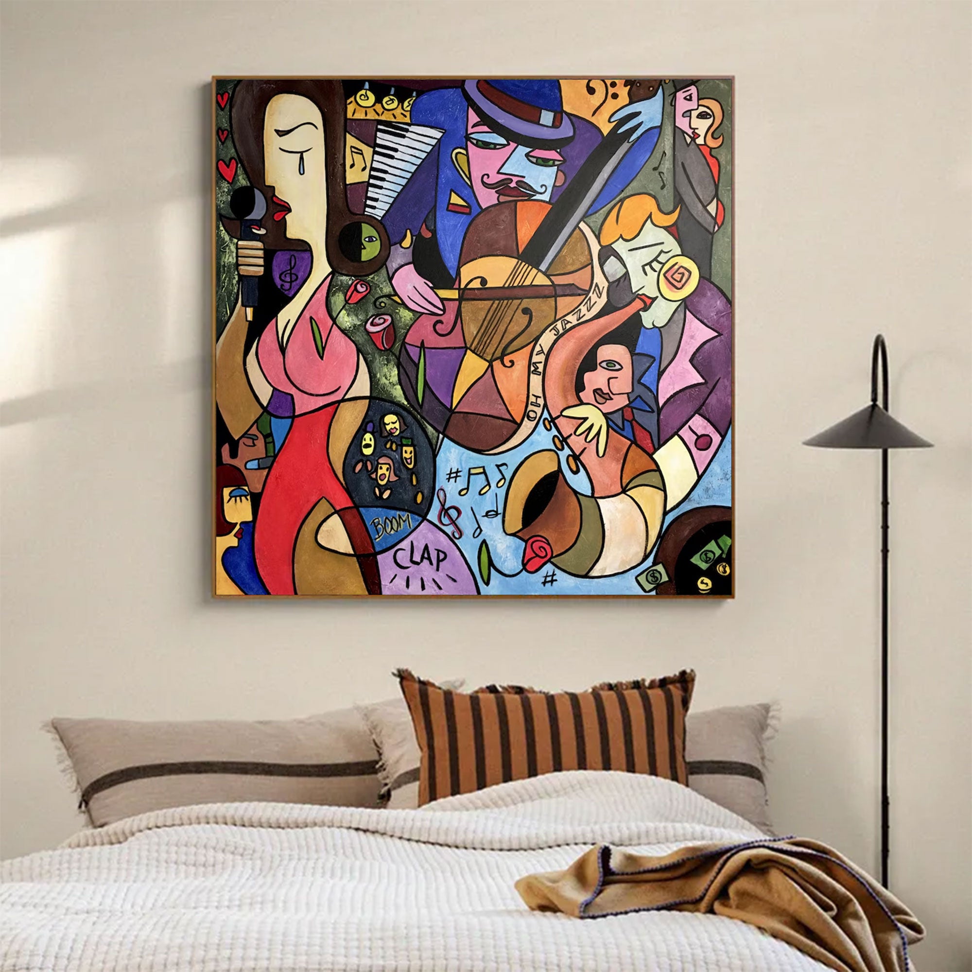 Large Abstract Jazz Painting | KeiraArt #AG 158