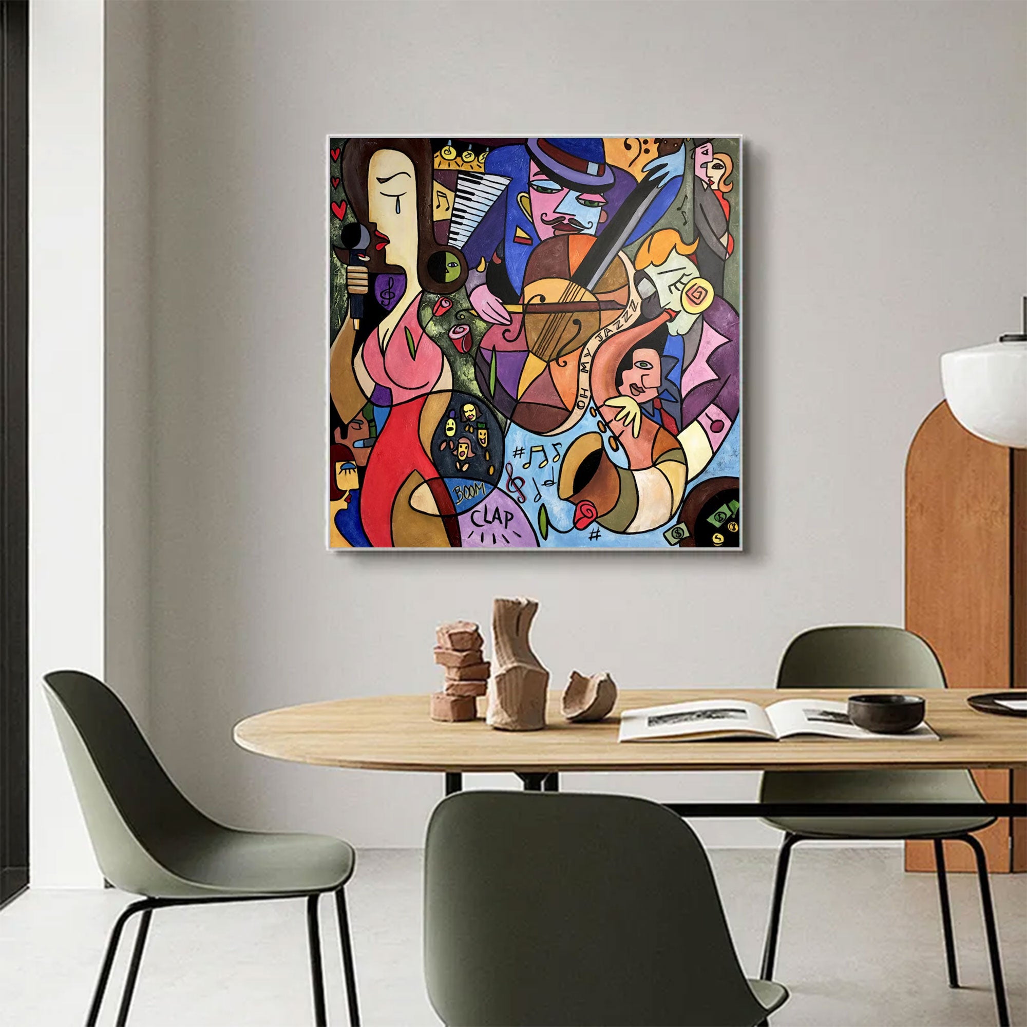 Large Abstract Jazz Painting | KeiraArt #AG 158