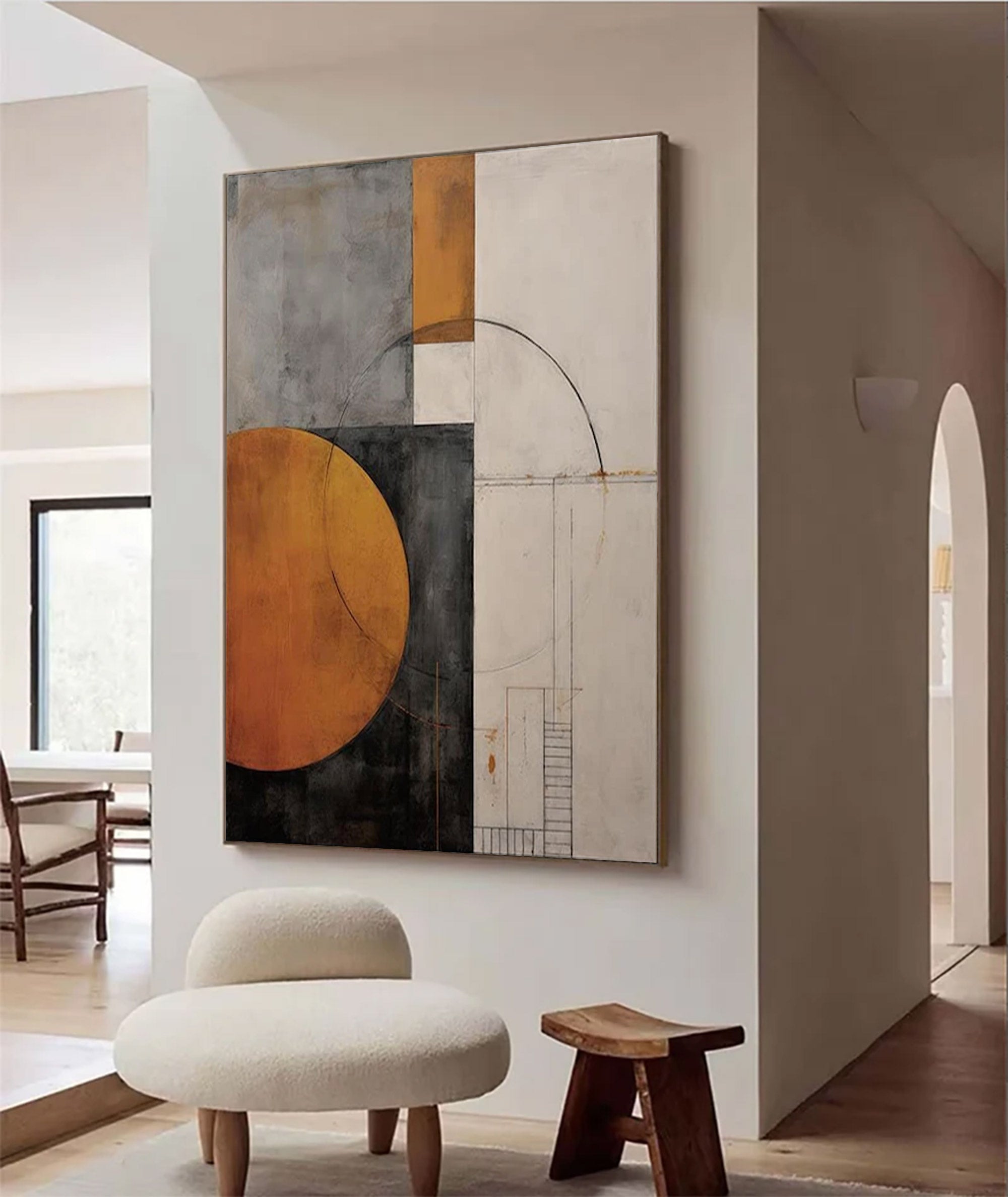 Large Geometric Abstract Painting | Keira Art #AG 131