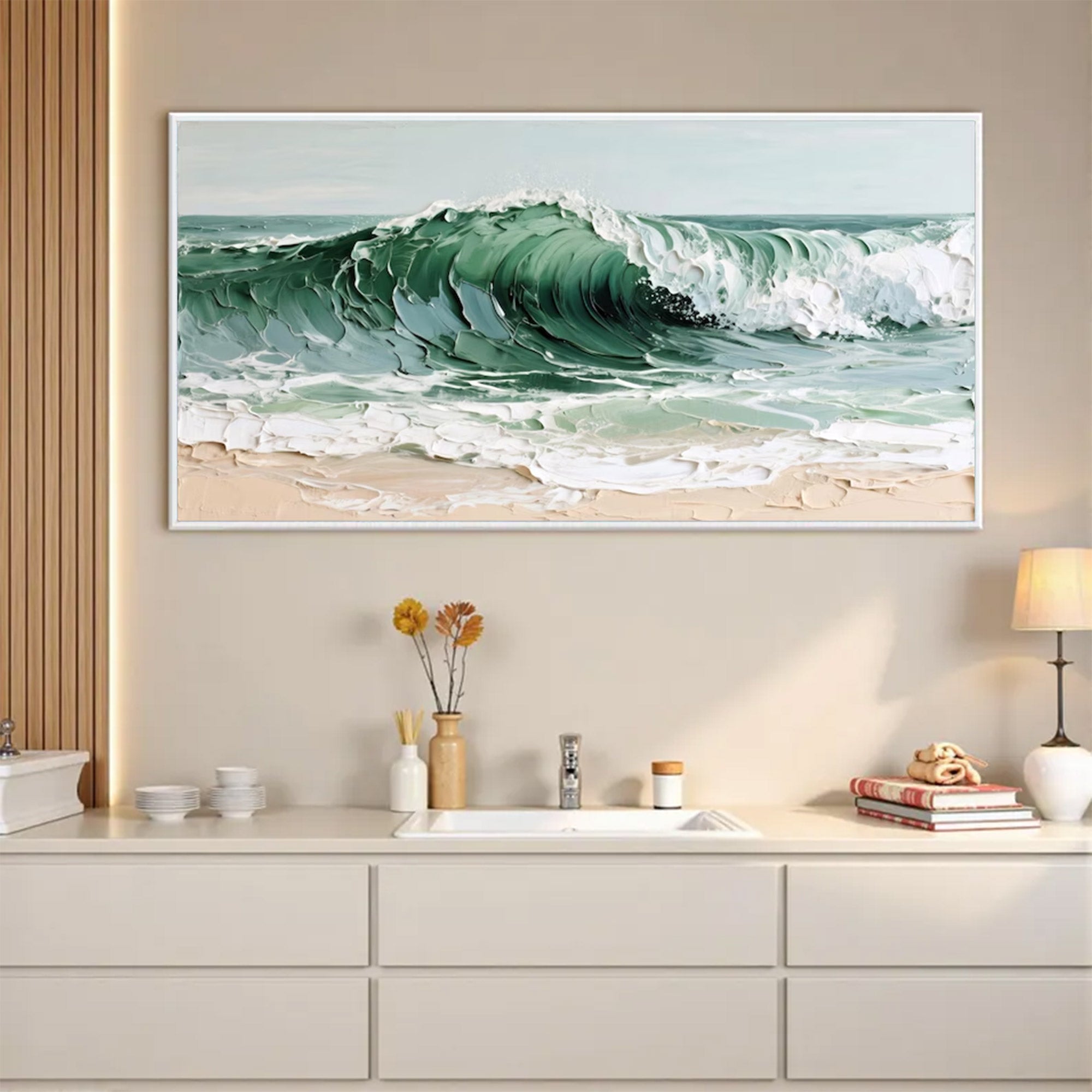 Large Wave Canvas Art | KeiraArt #AG 152